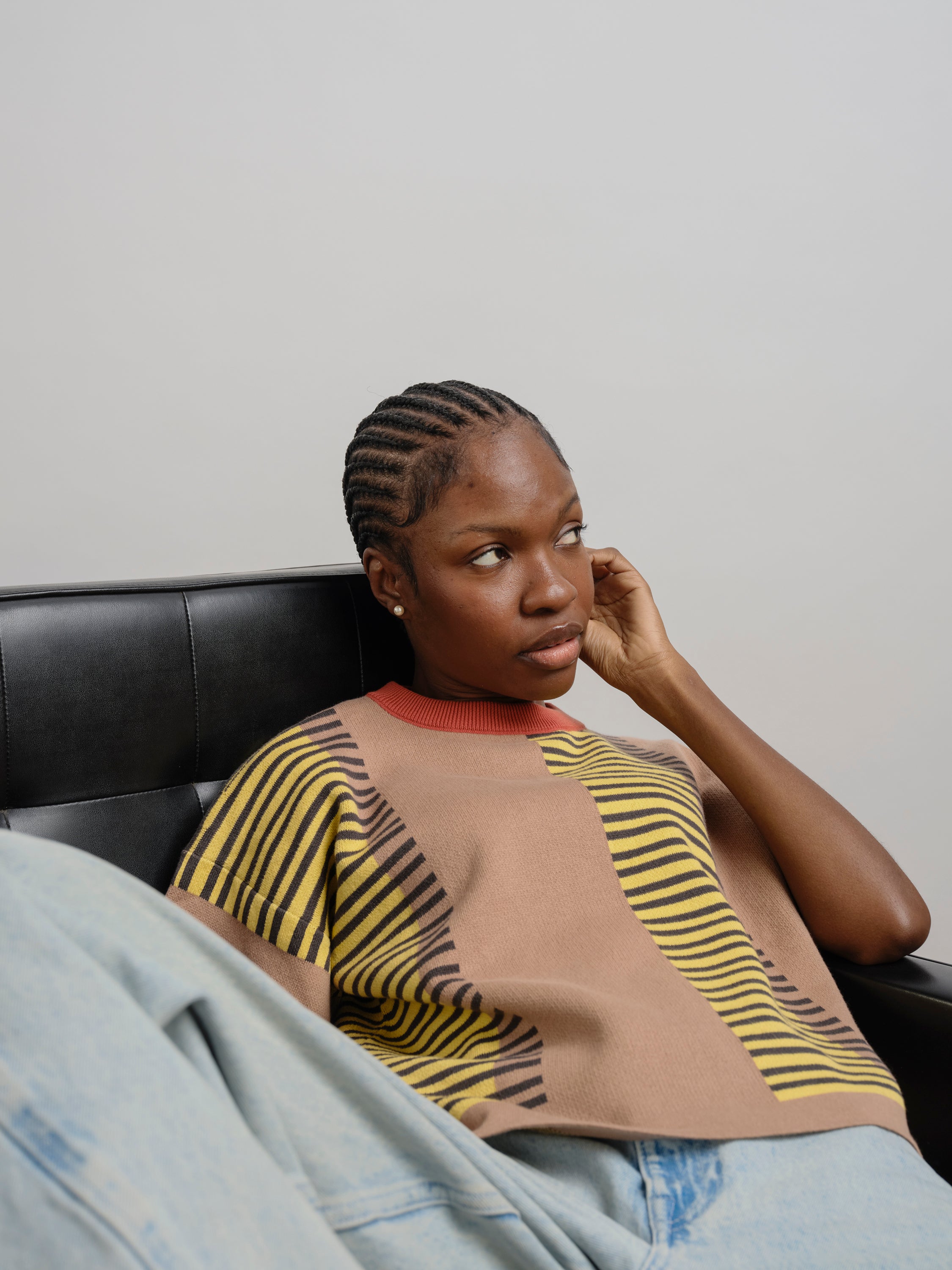 Benita Sweater Tee - Ochre