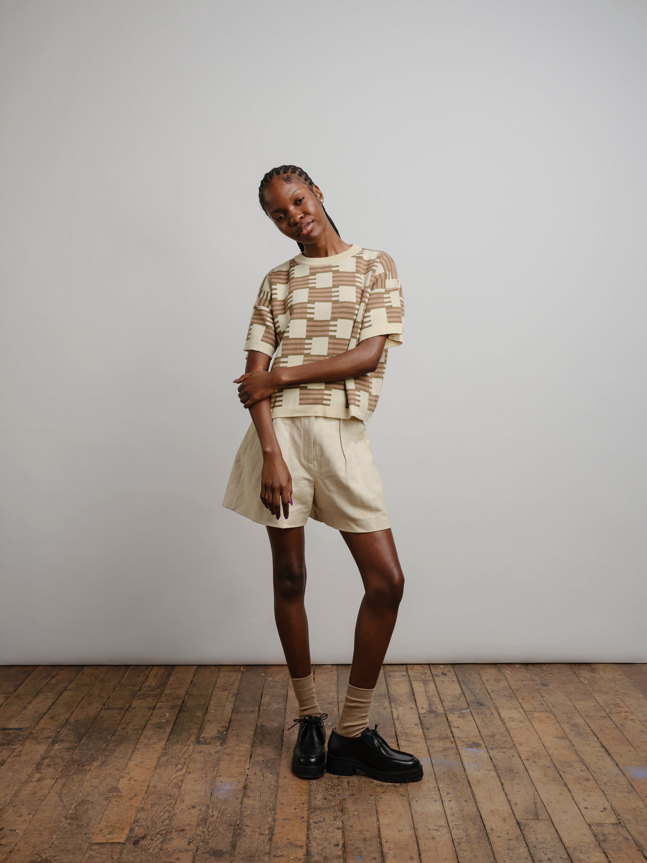 Otti Sweater Tee - Umber