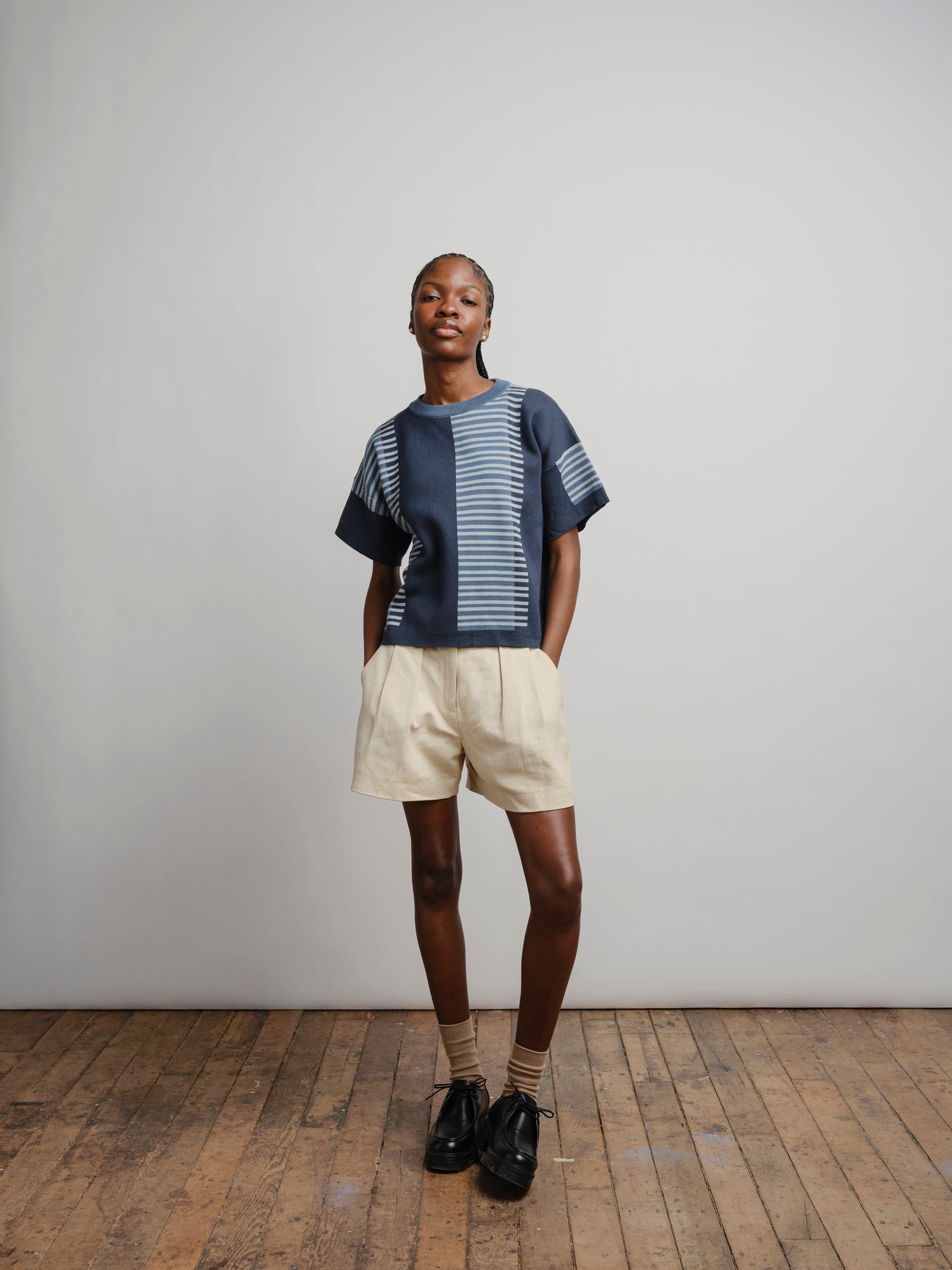 Benita Sweater Tee - Ultramarine