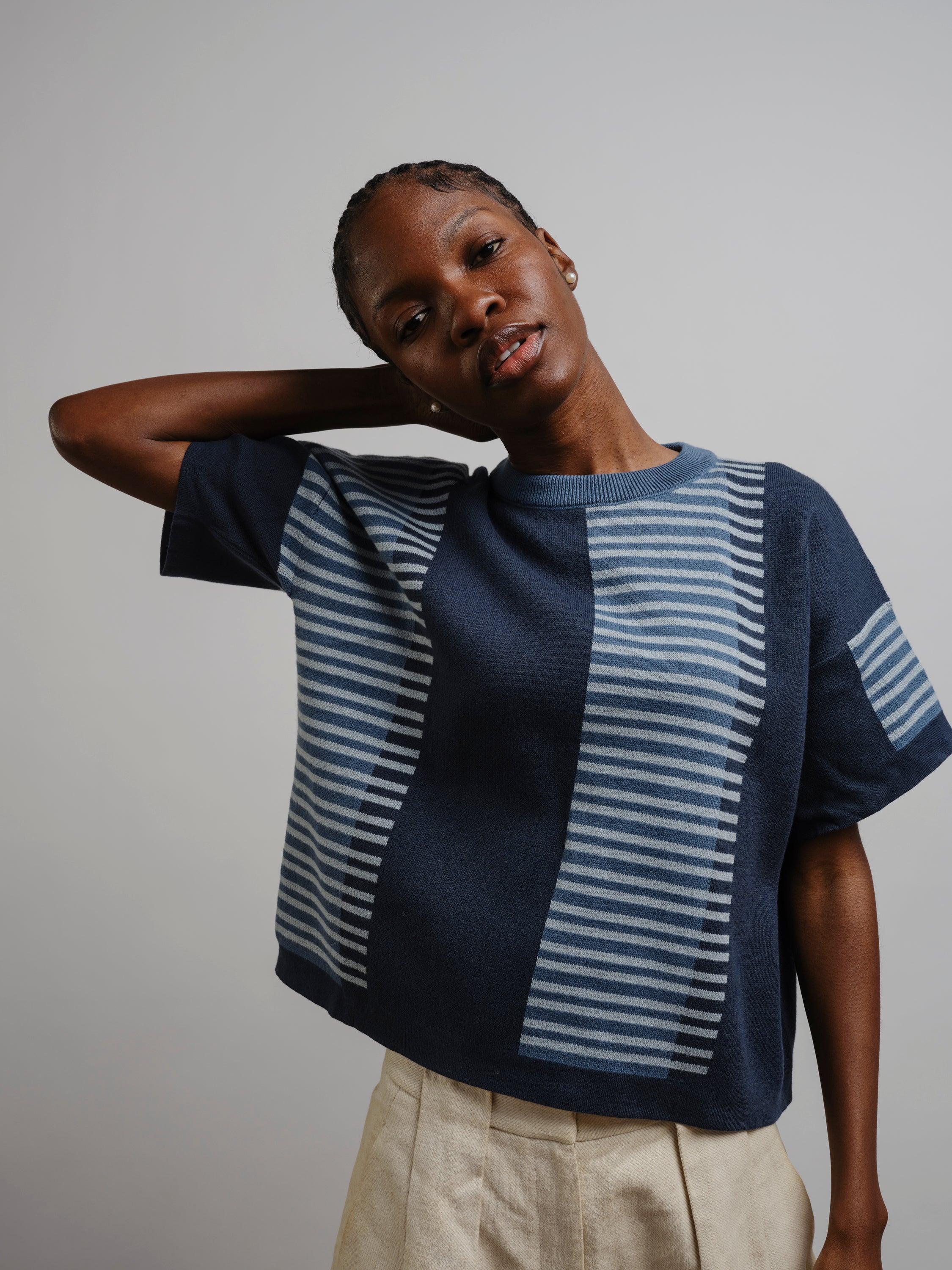 Benita Sweater Tee - Ultramarine