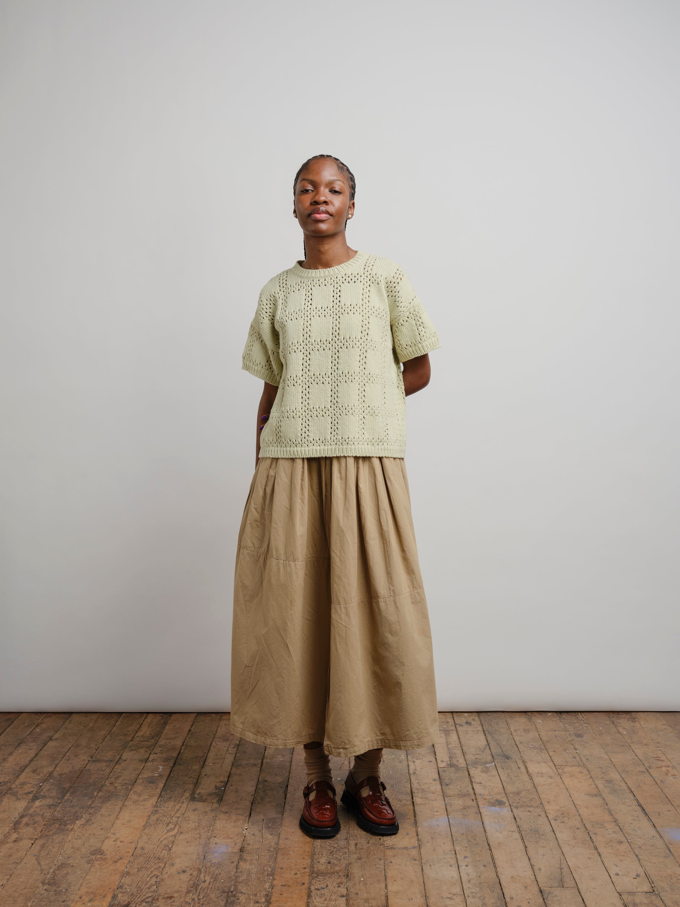 Florence Grid Tee - Fresco