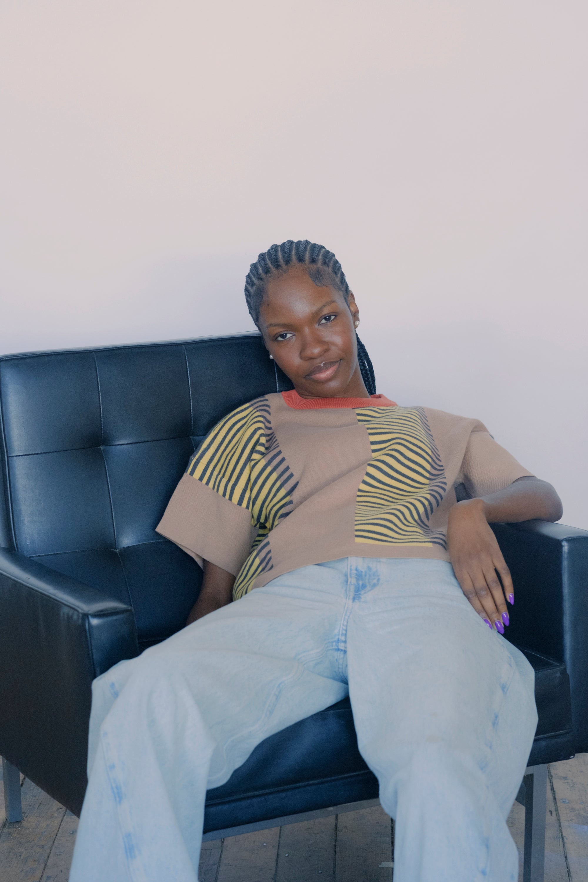 Benita Sweater Tee - Ochre