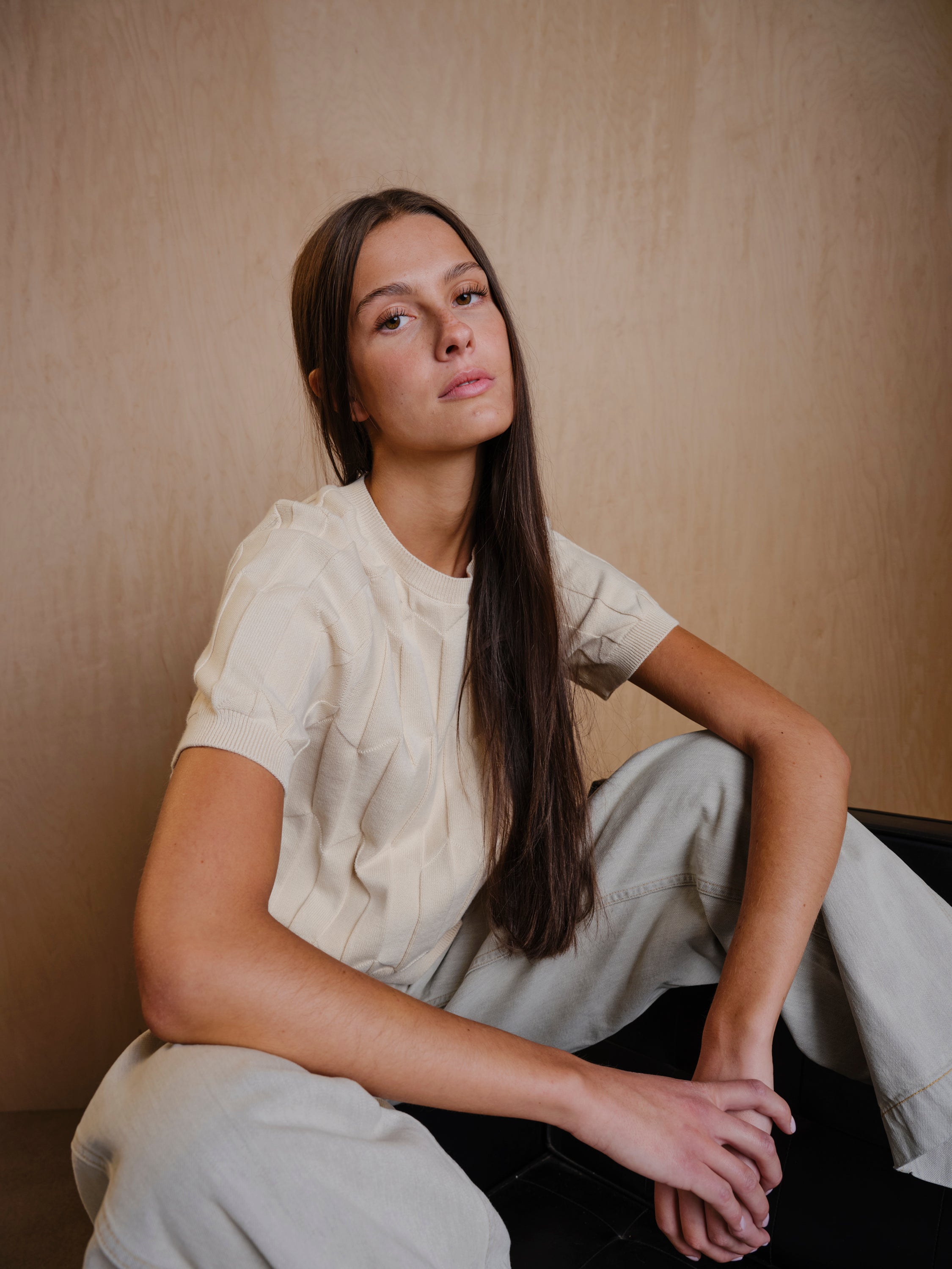 Chevron Ruben Tee - Birch