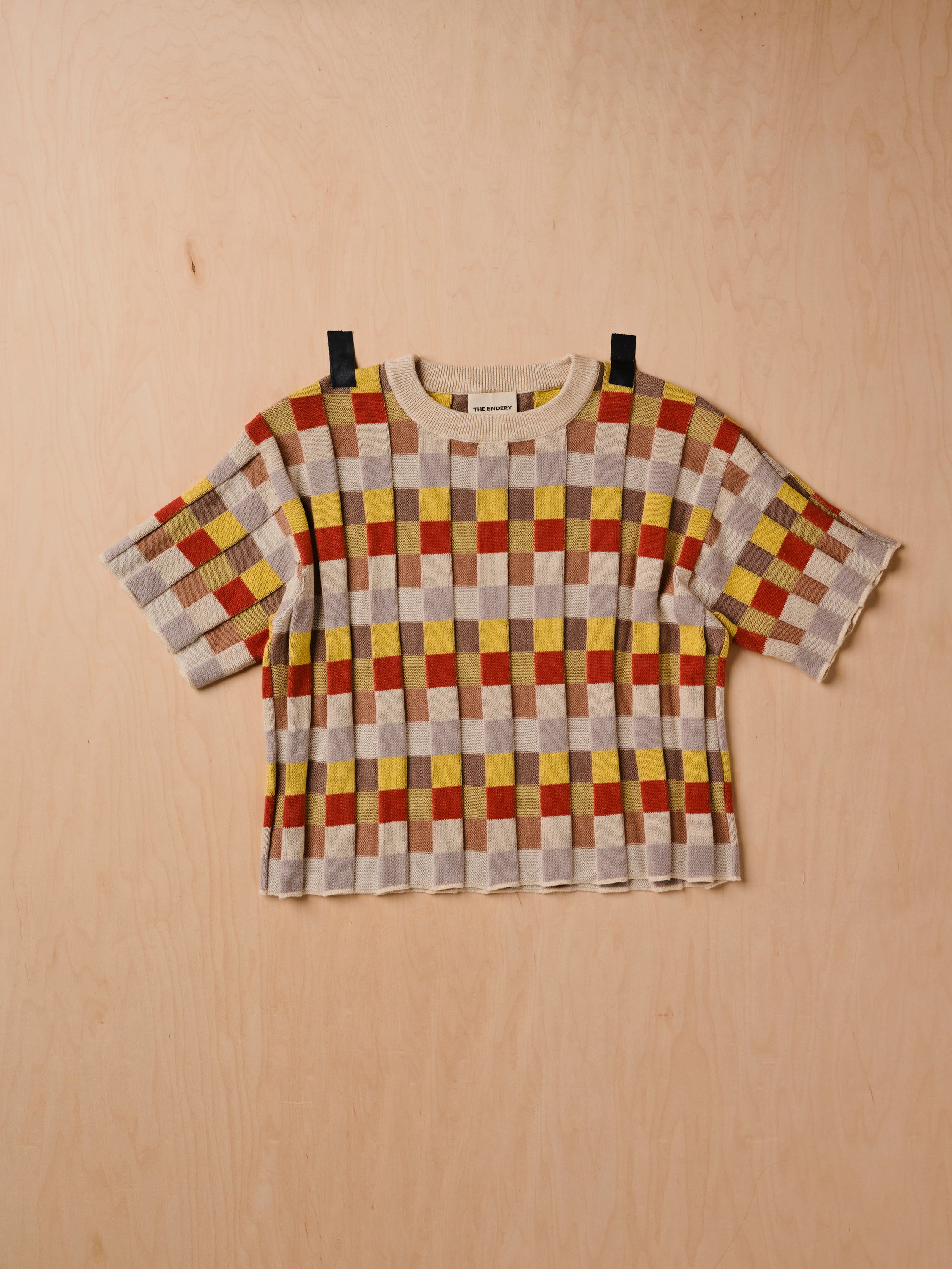 Anni Grid Plaited Tee - Elemental