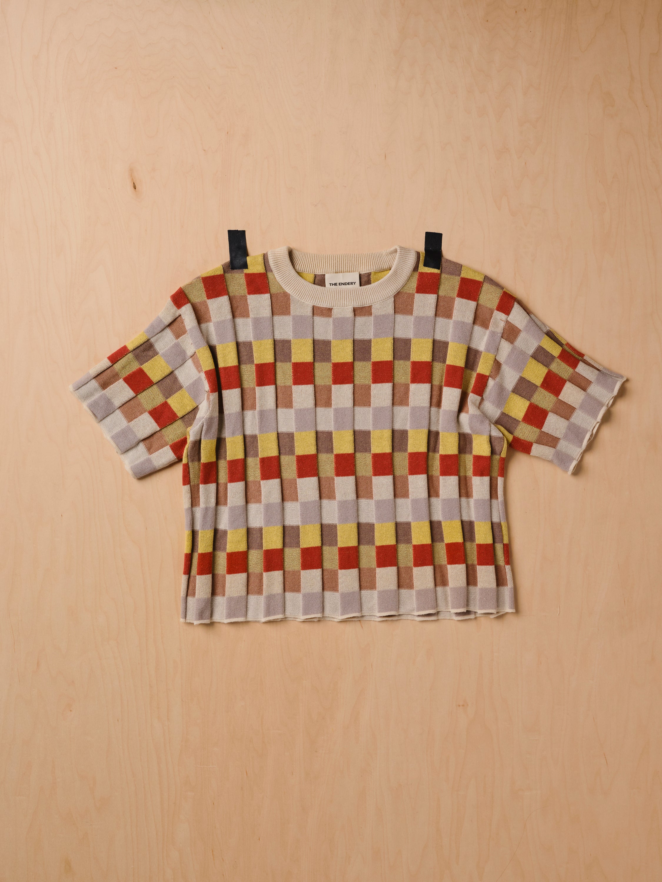 Anni Grid Plaited Tee - Elemental