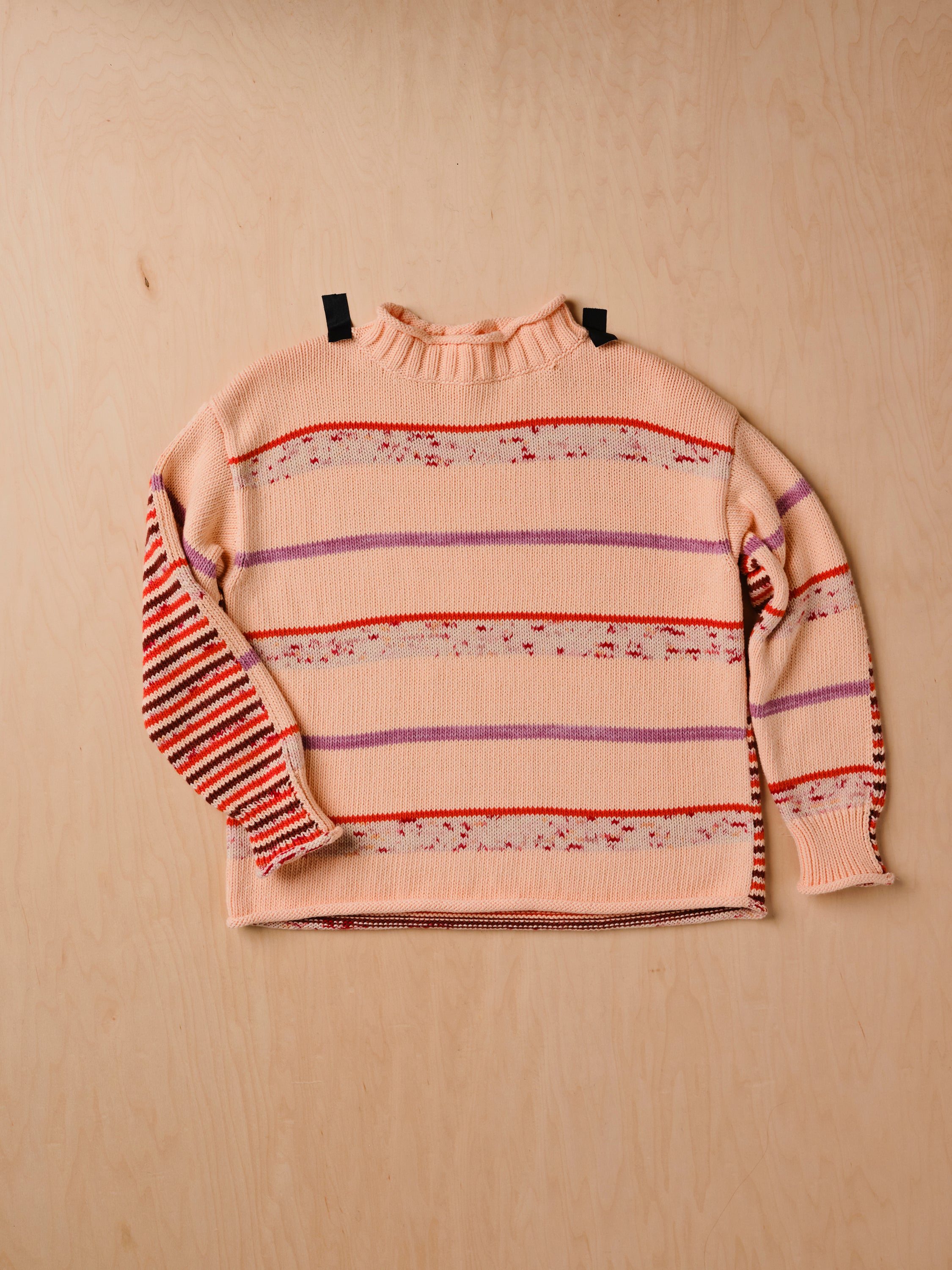 Lucia Double Stripe Sweater - Melon