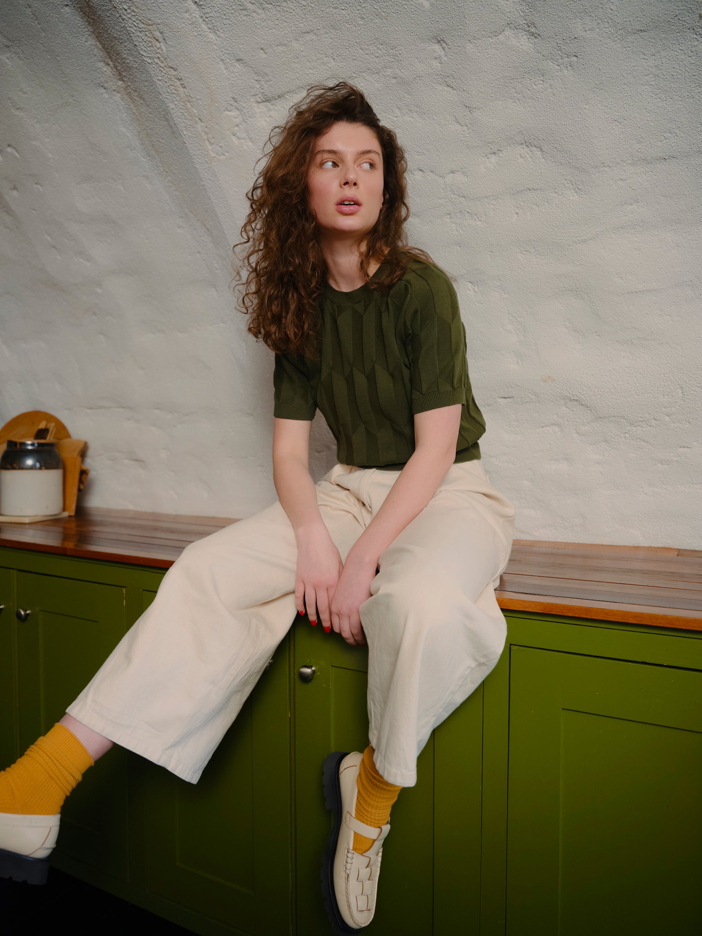 Chevron Ruben Tee - Spruce