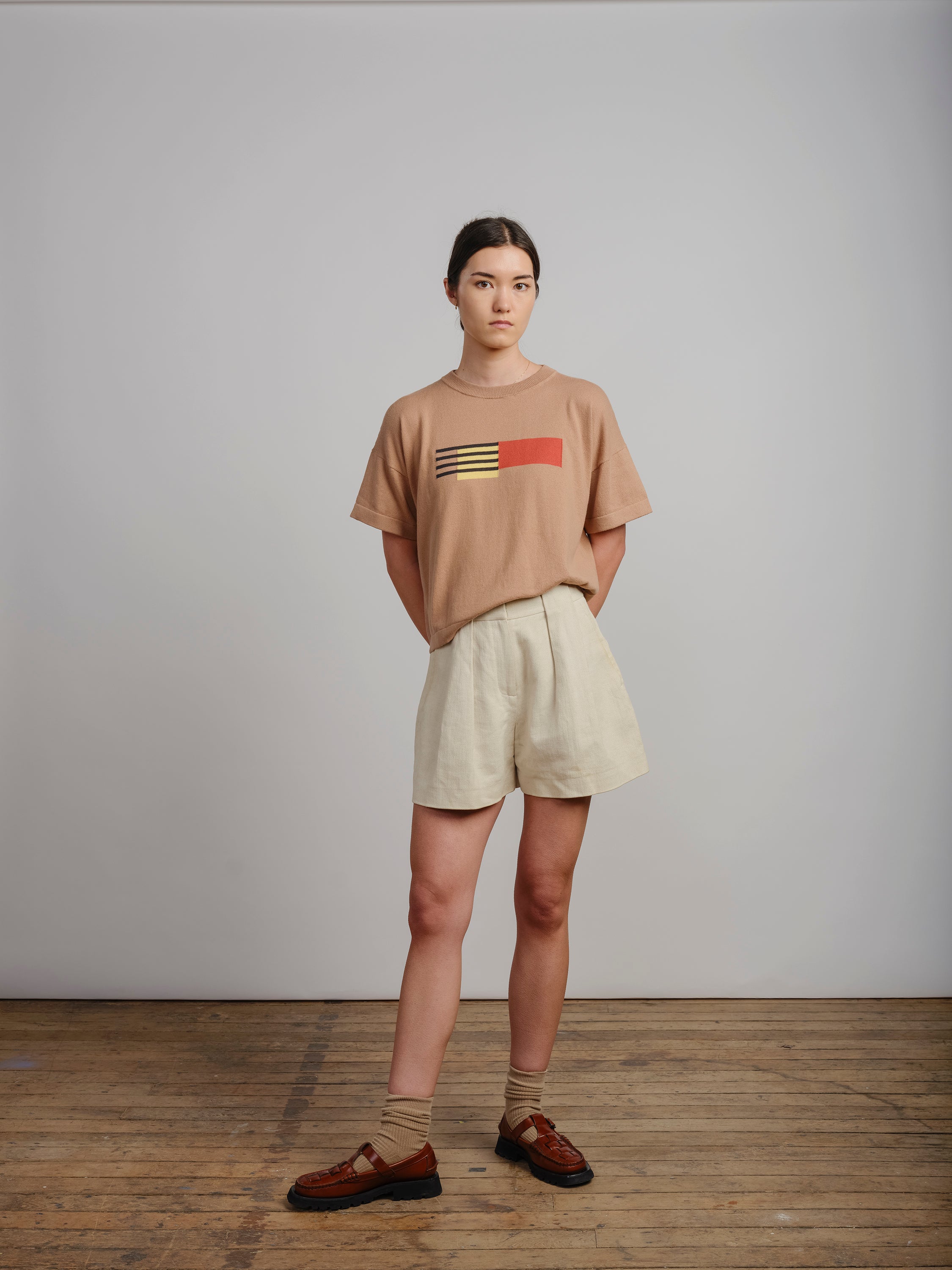 Alma Sweater Tee - Teak