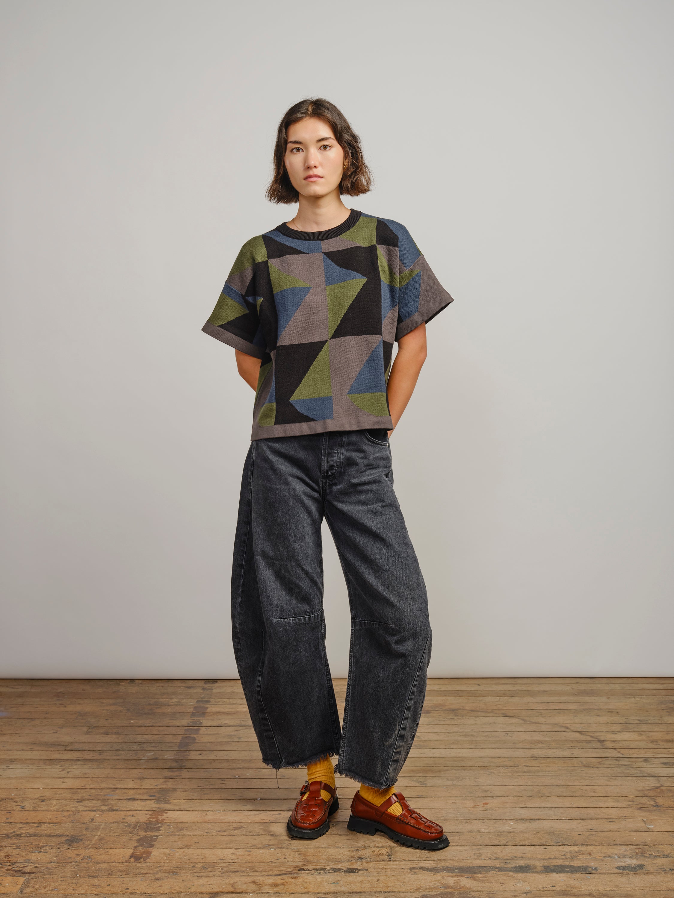 Calder Sweater Tee - Dusk