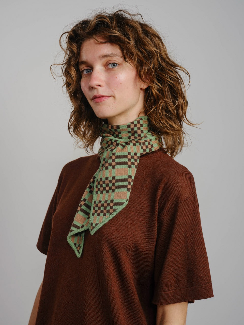 The Endery Bridget Scarf, Grove — green scarf