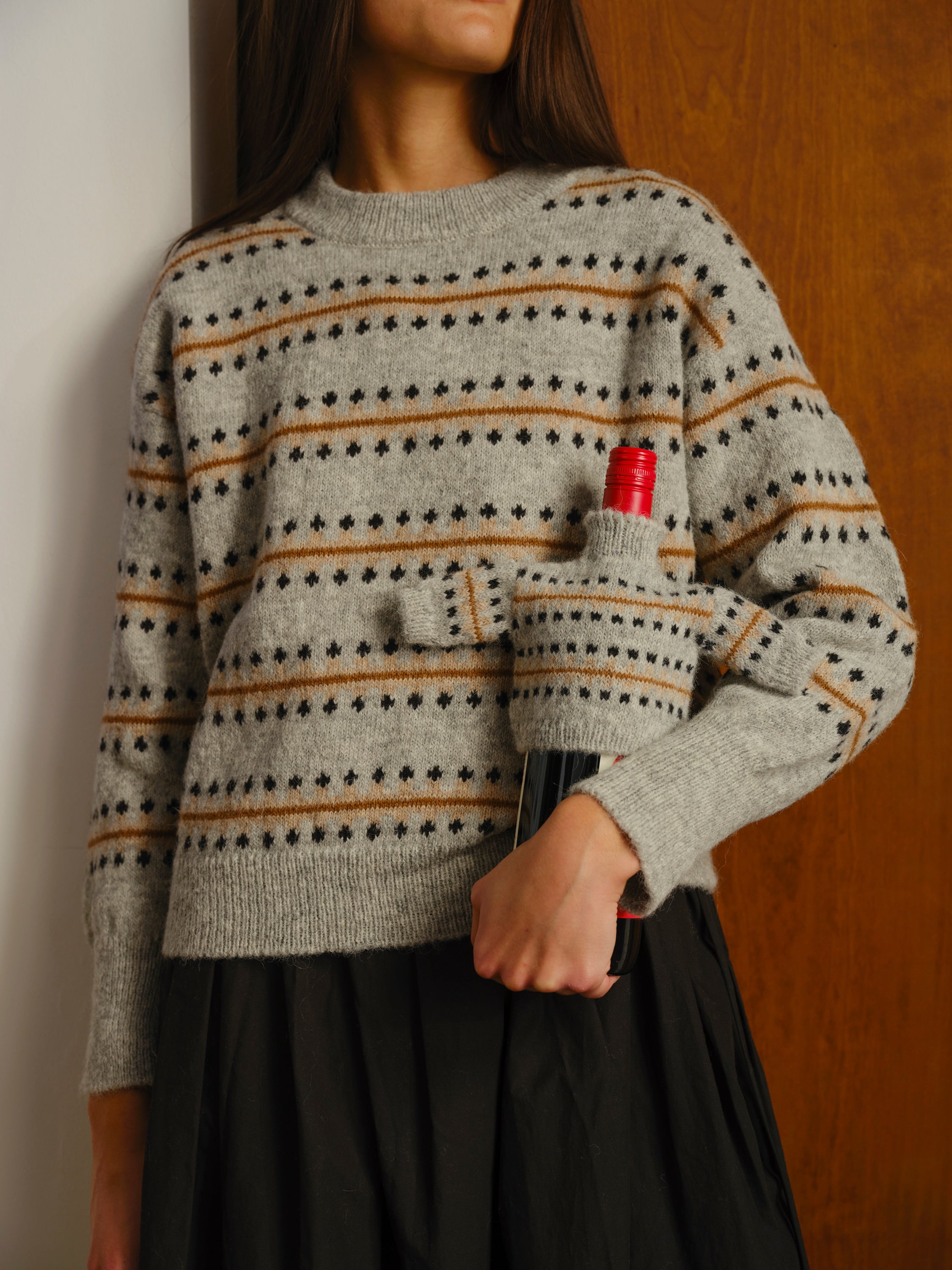 Vera Fairisle Sweater - Moonstone