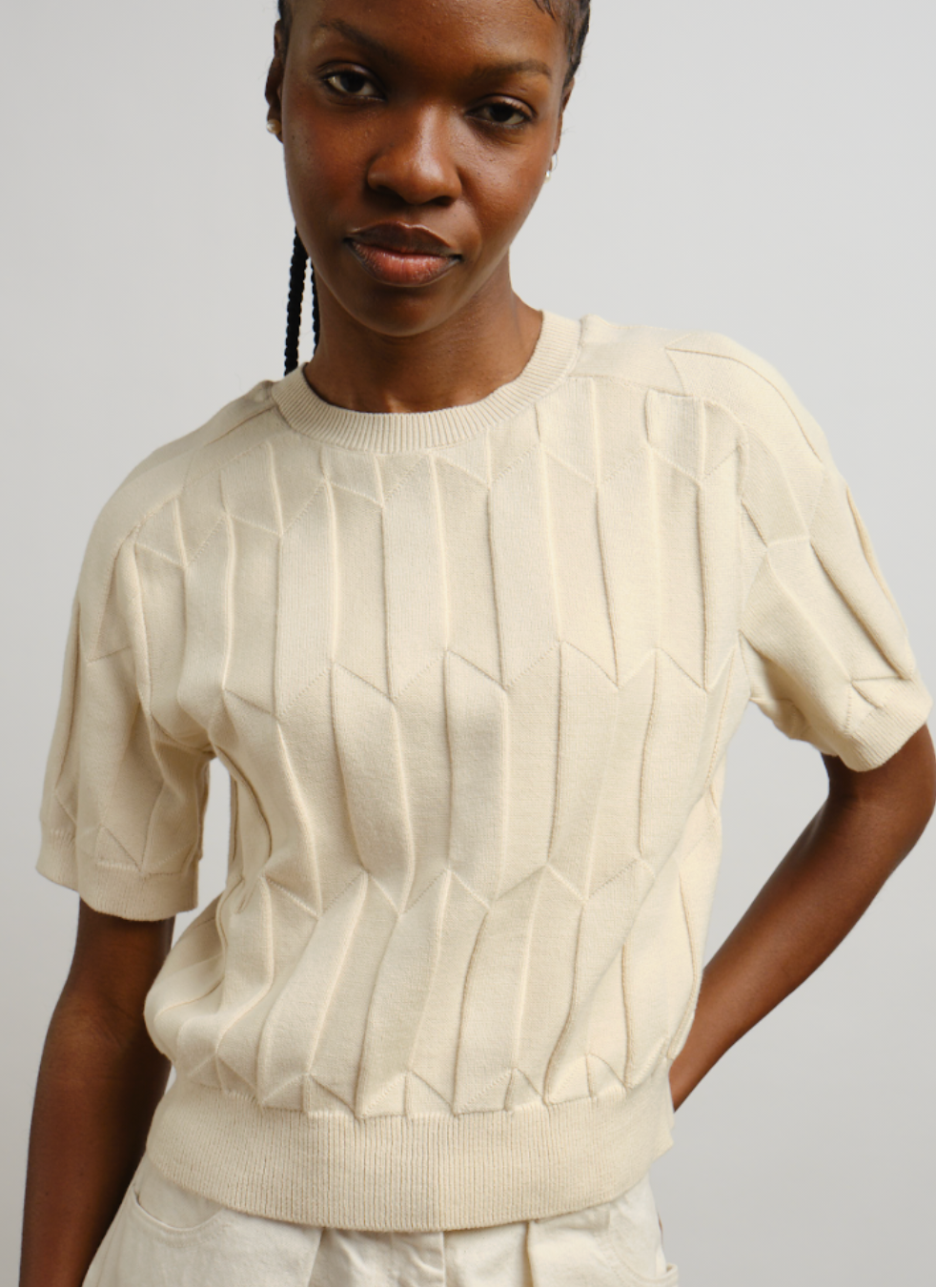 Chevron Ruben Tee - Birch