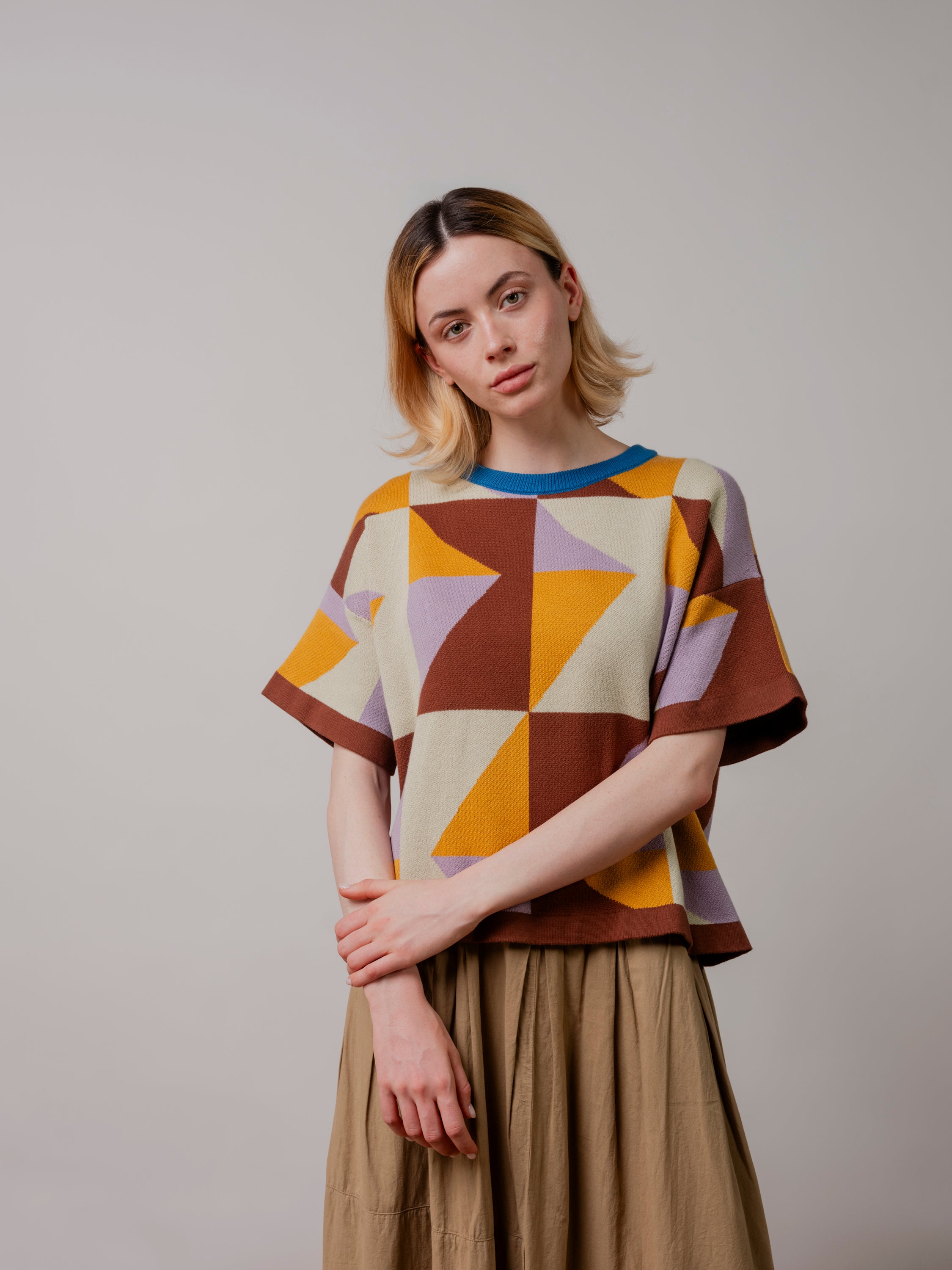 Calder Sweater Tee - Alstroemeria