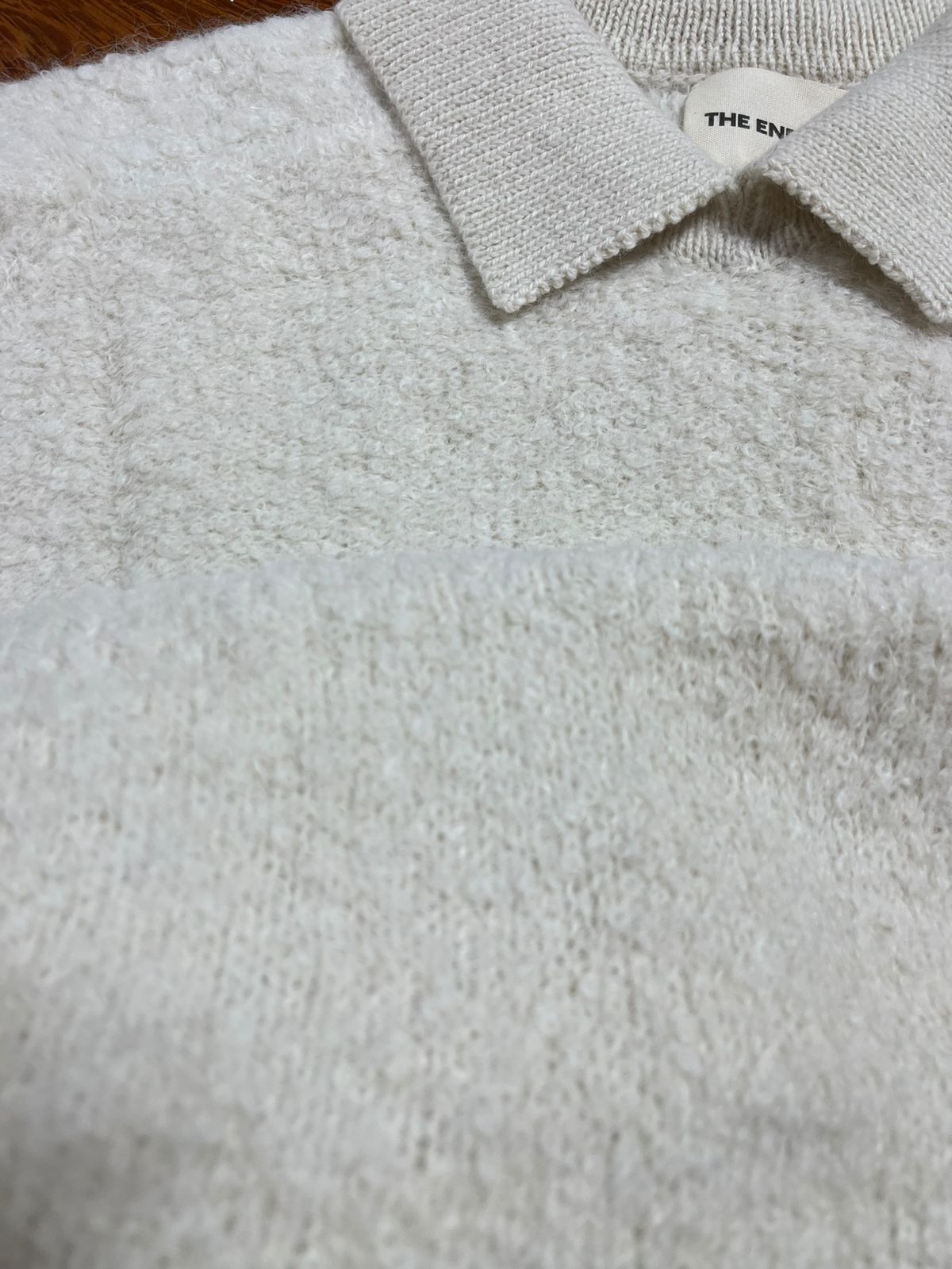 Studio Seconds - Ramona Bouclé Short Sleeve Polo - Calcite