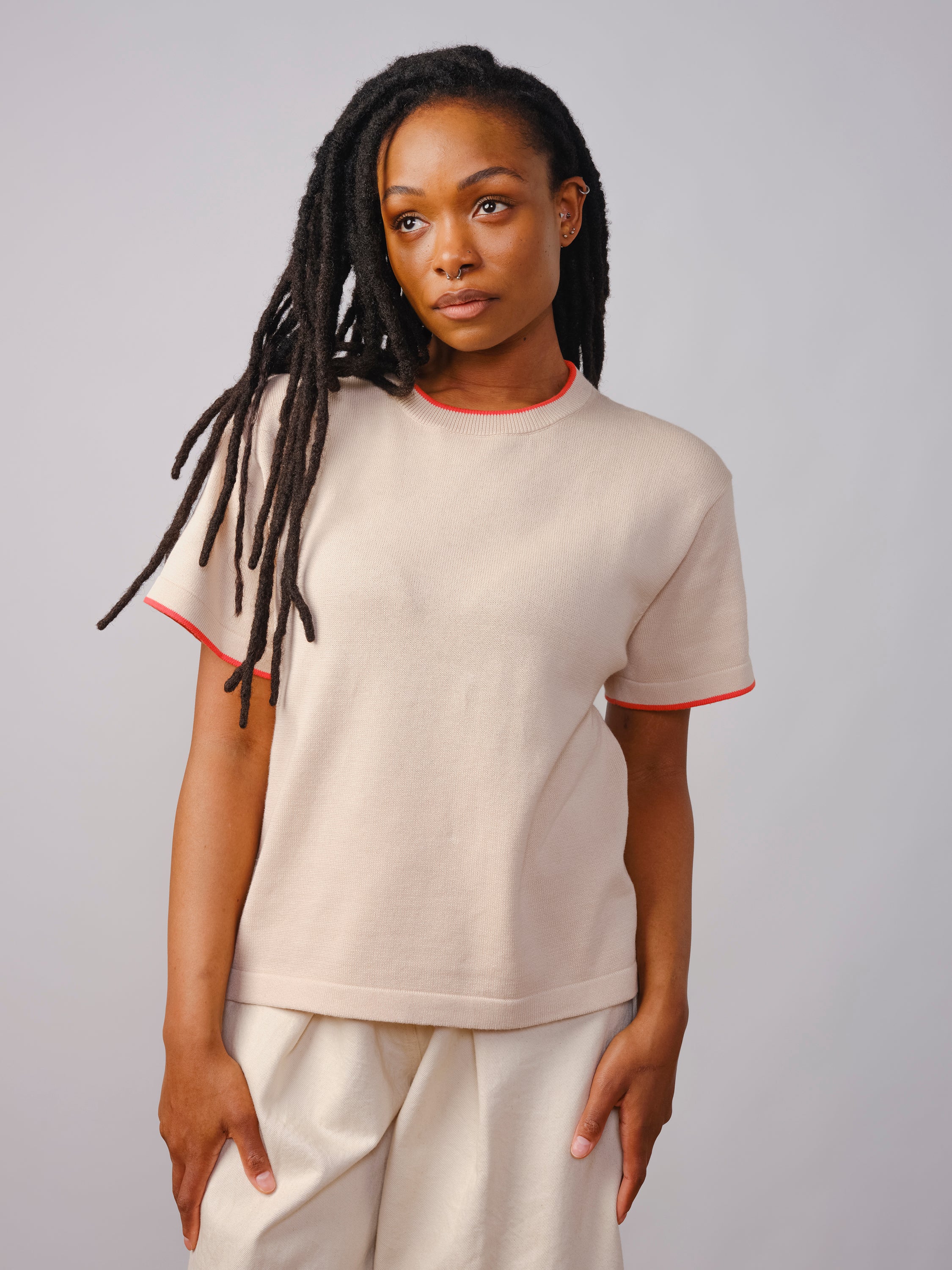 Classic Cotton Oversized Tee - Alstroemeria