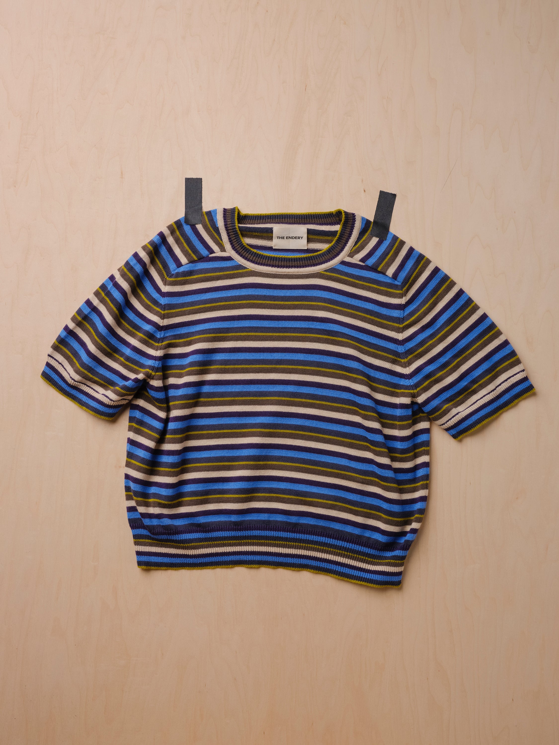 Mini Stripe Ruben Tee - Salvia