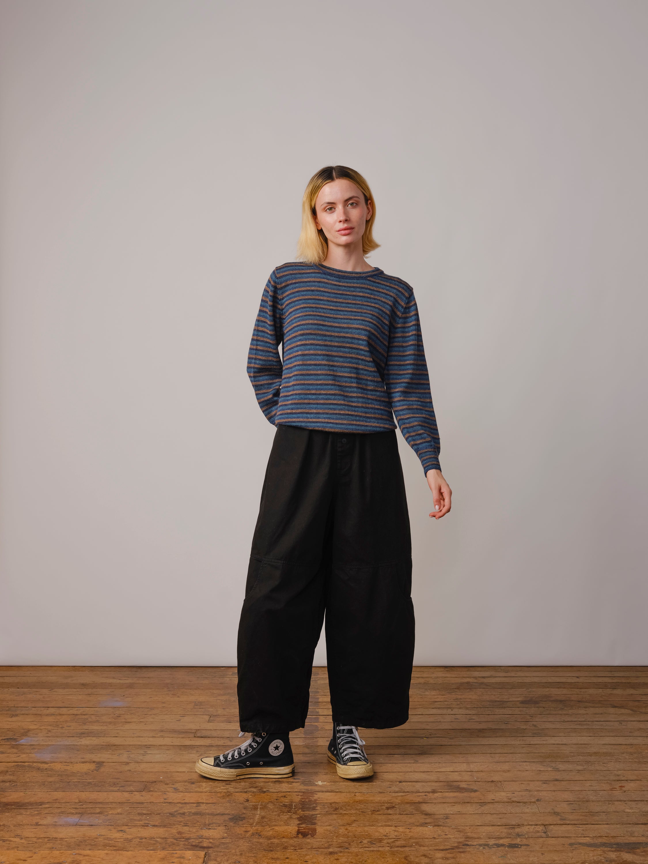 Long Sleeve Sweater Tee - Arándano