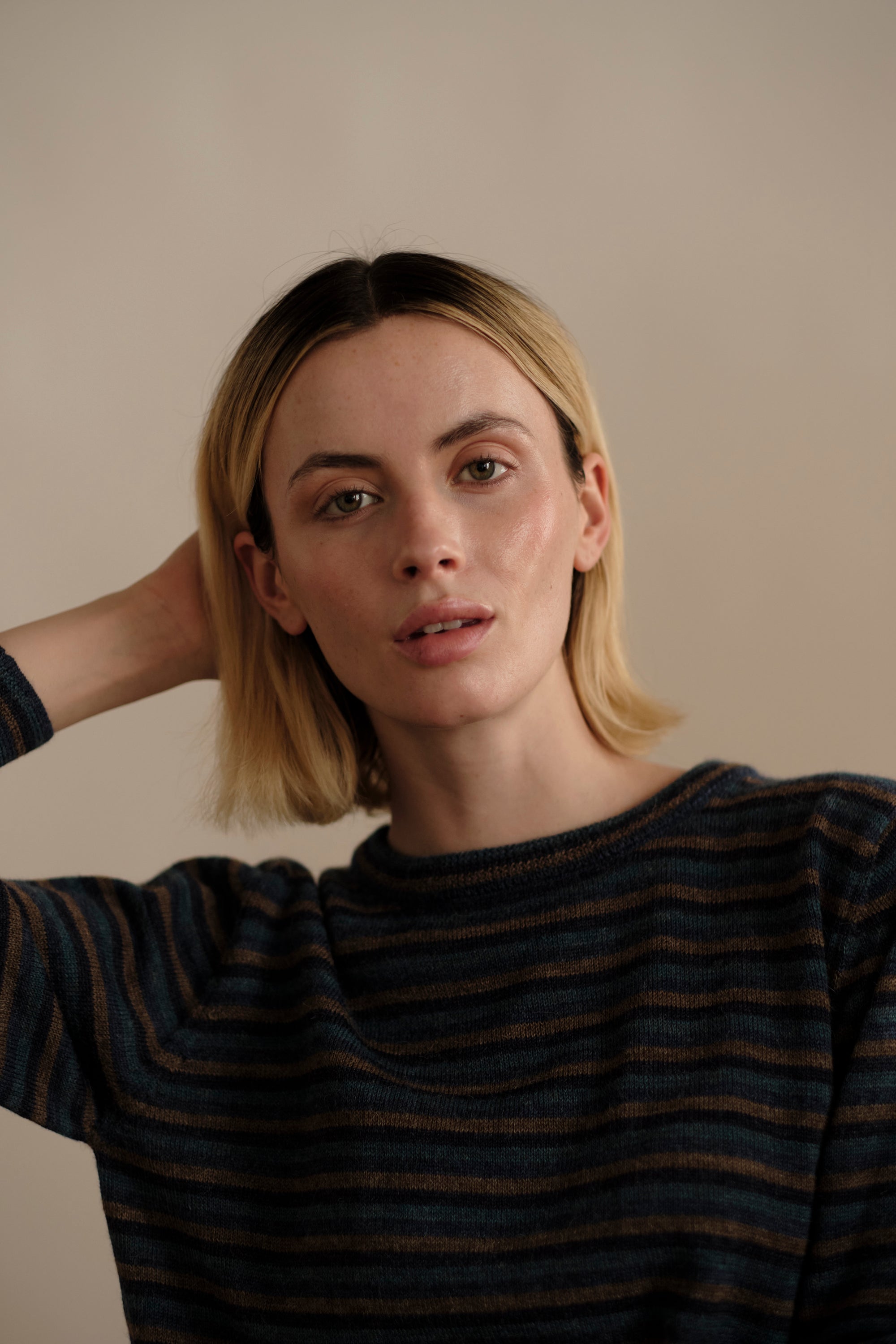 Long Sleeve Sweater Tee - Arándano