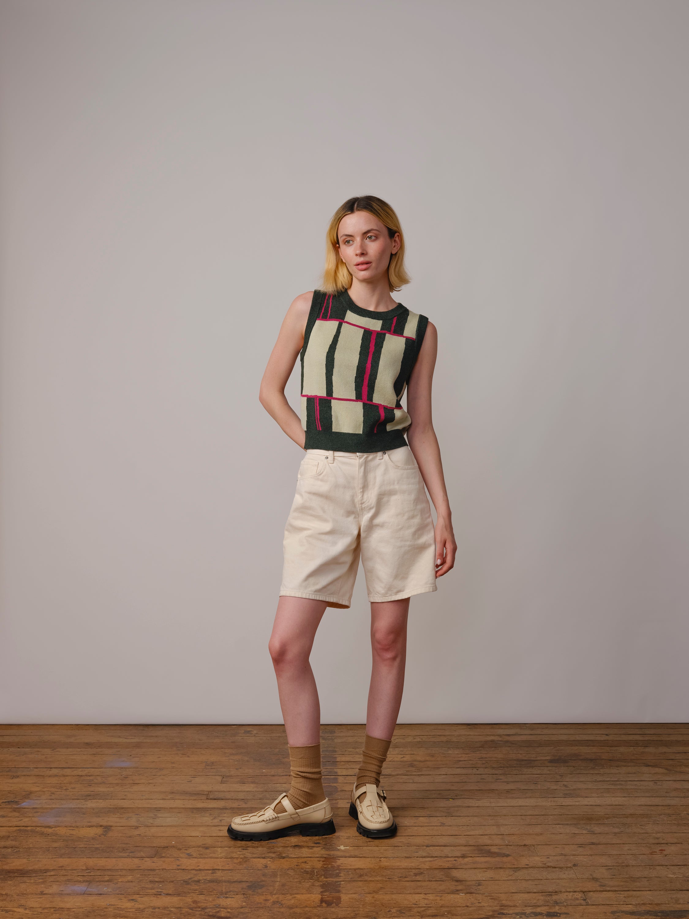Piet Knit Vest - Cinchona