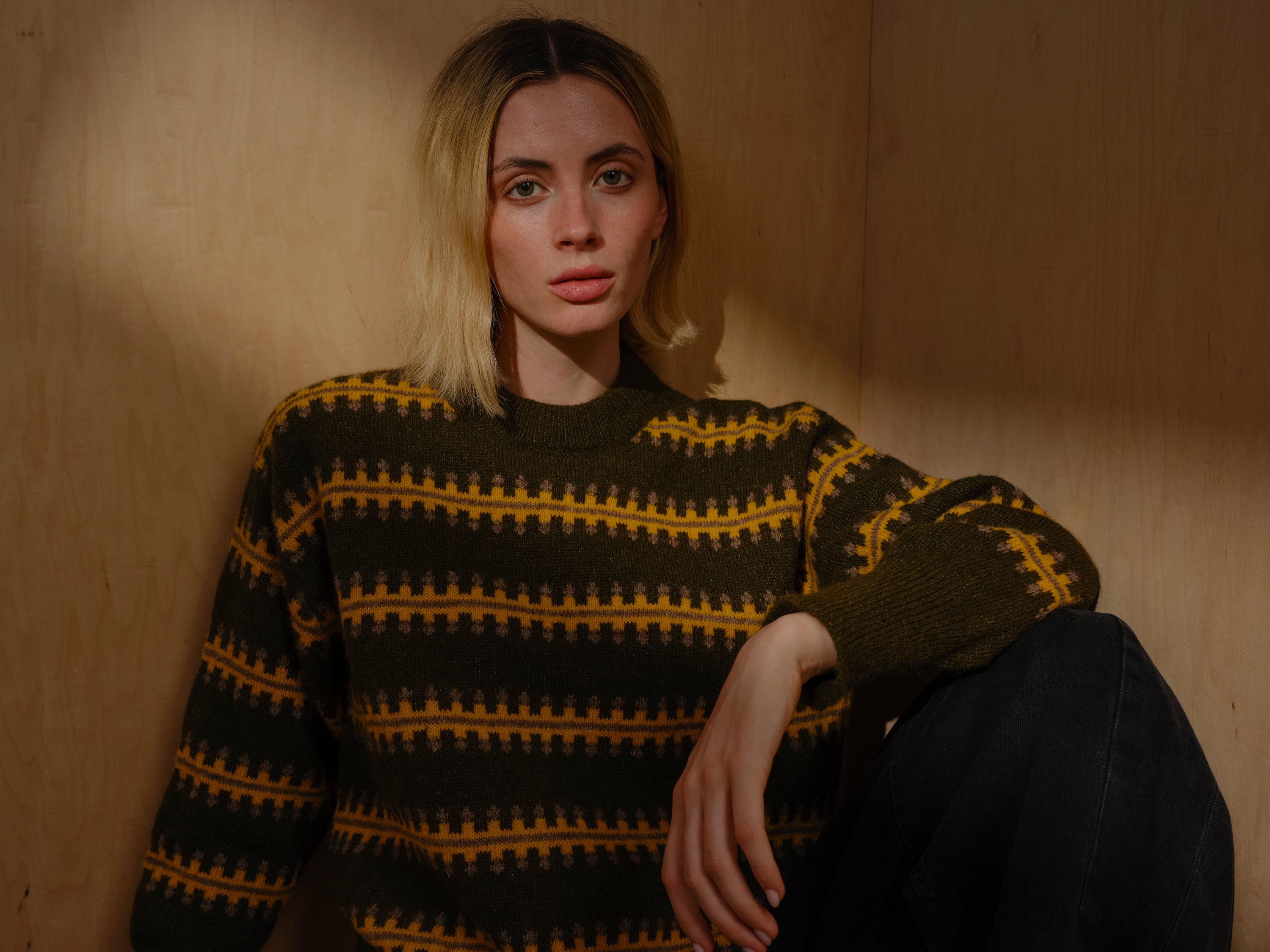 Vera Fairisle Sweater - Monstera