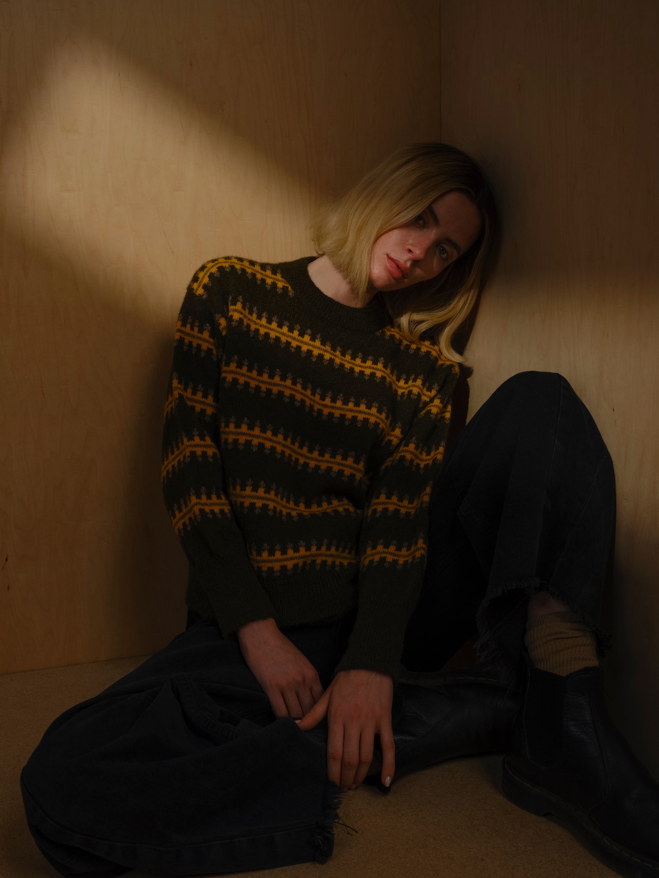 Vera Fairisle Sweater - Monstera