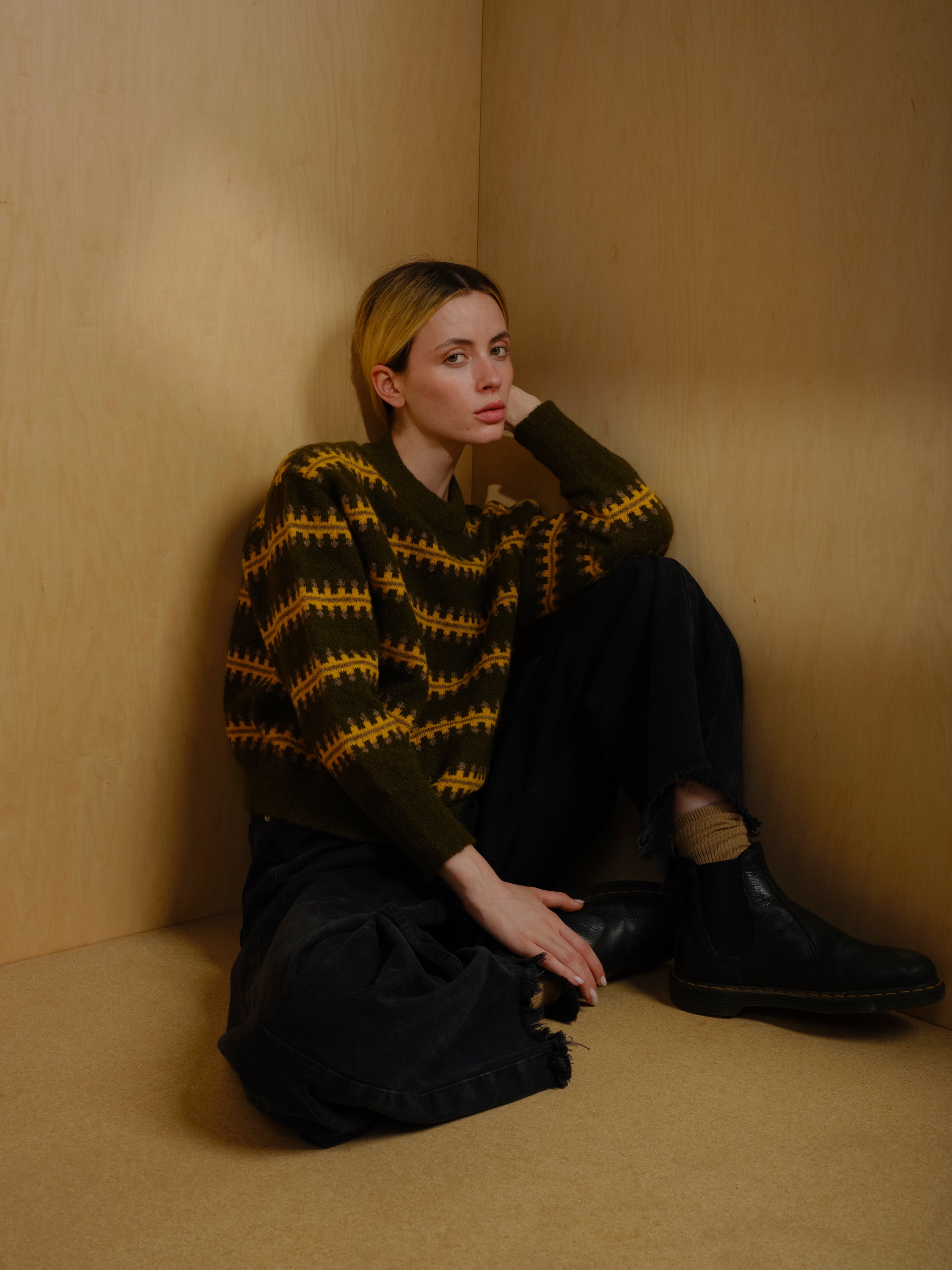 Vera Fairisle Sweater - Monstera