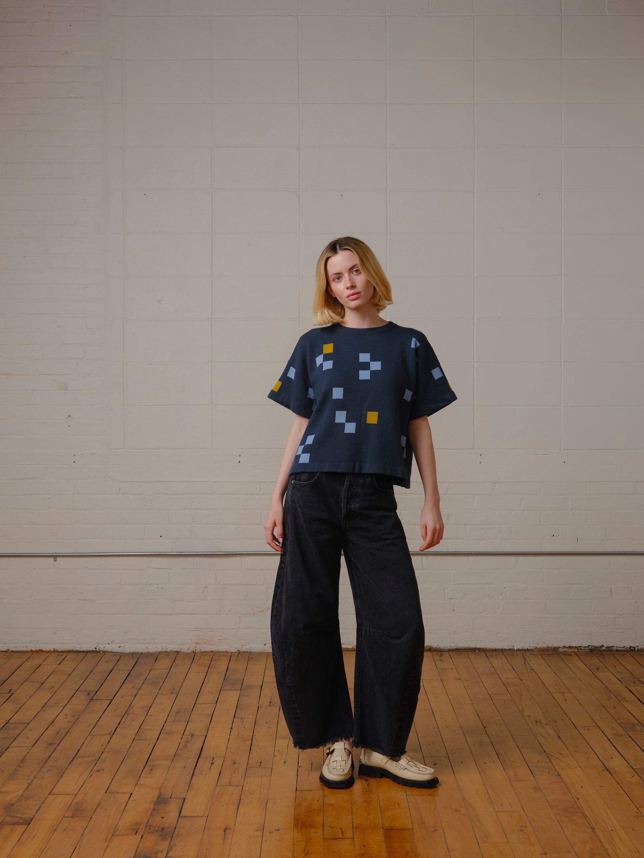 Albers Short Sleeve Sweater Tee - Cordierite