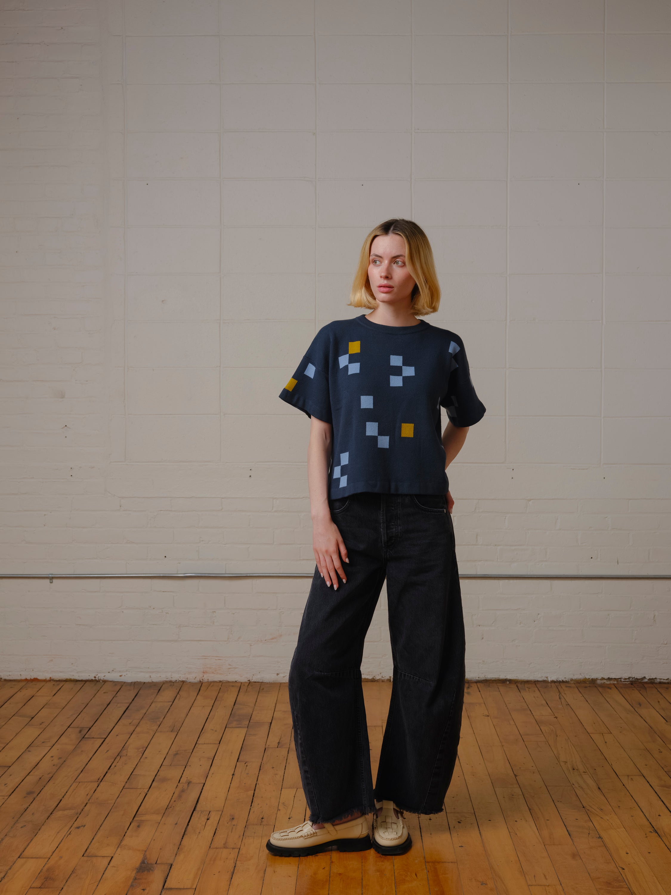 Albers Short Sleeve Sweater Tee - Cordierite