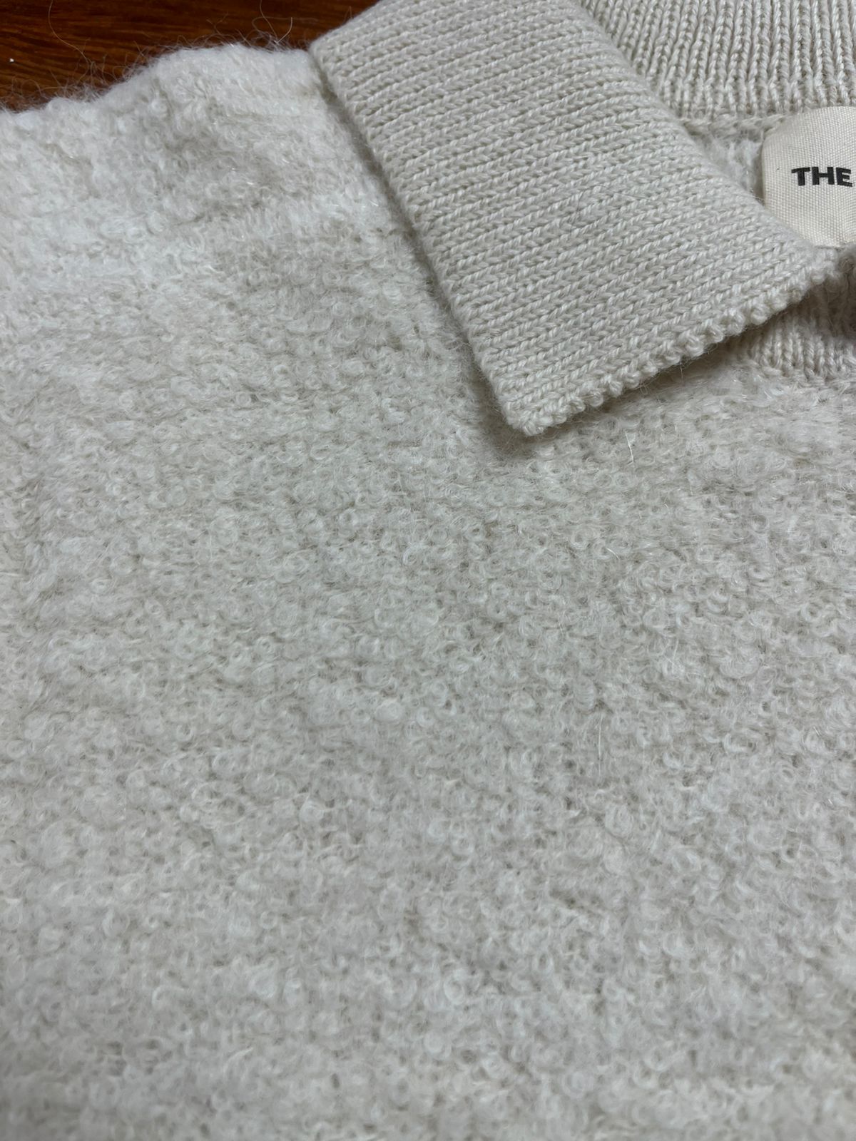 Studio Seconds - Ramona Bouclé Short Sleeve Polo - Calcite