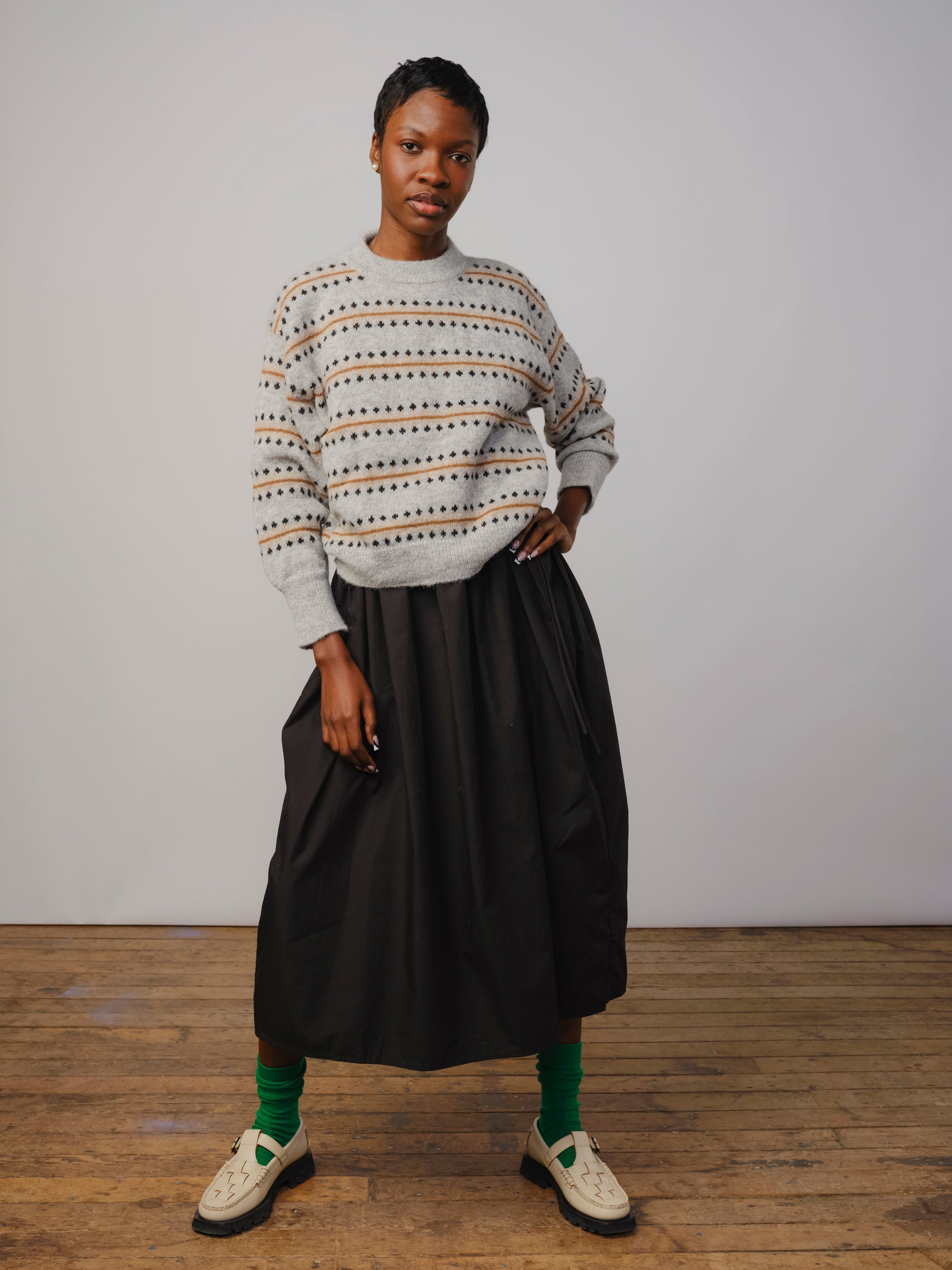Vera Fairisle Sweater - Moonstone