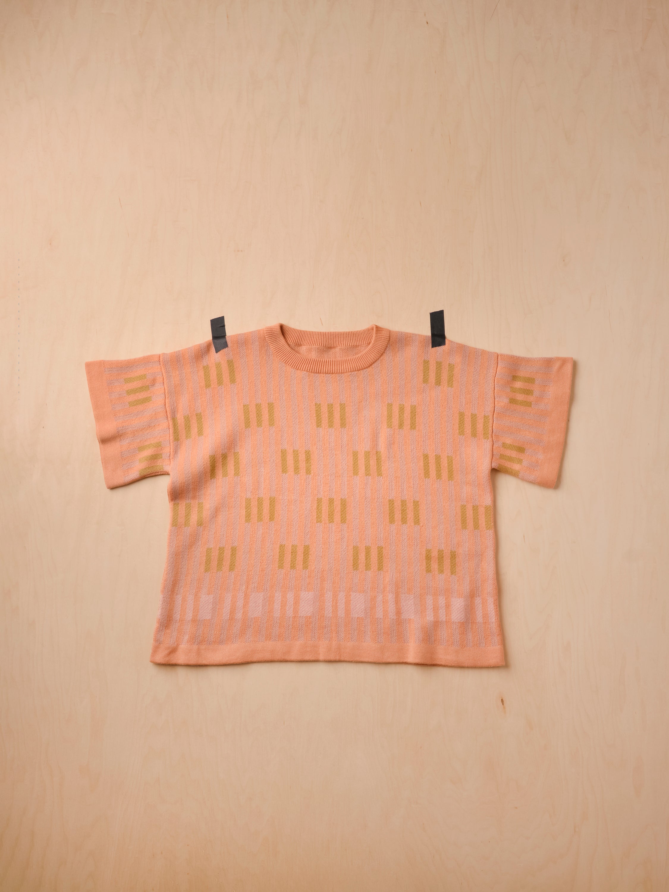 Bauhaus Short Sleeve Sweater Tee - Selenite