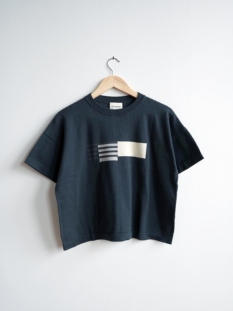 Alma Knit Tee - Ink