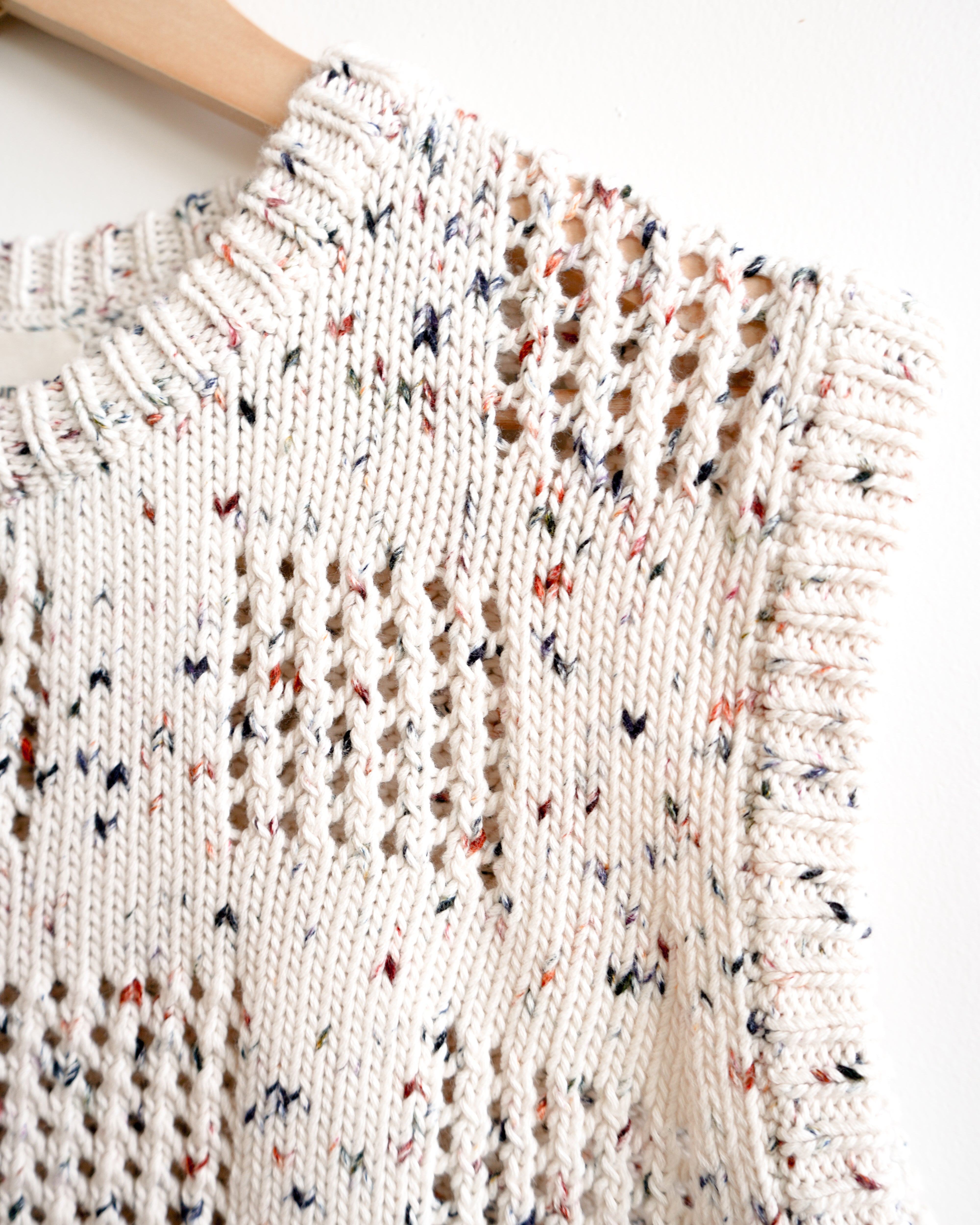 Katt Eyelet Vest - Kaleidoscope