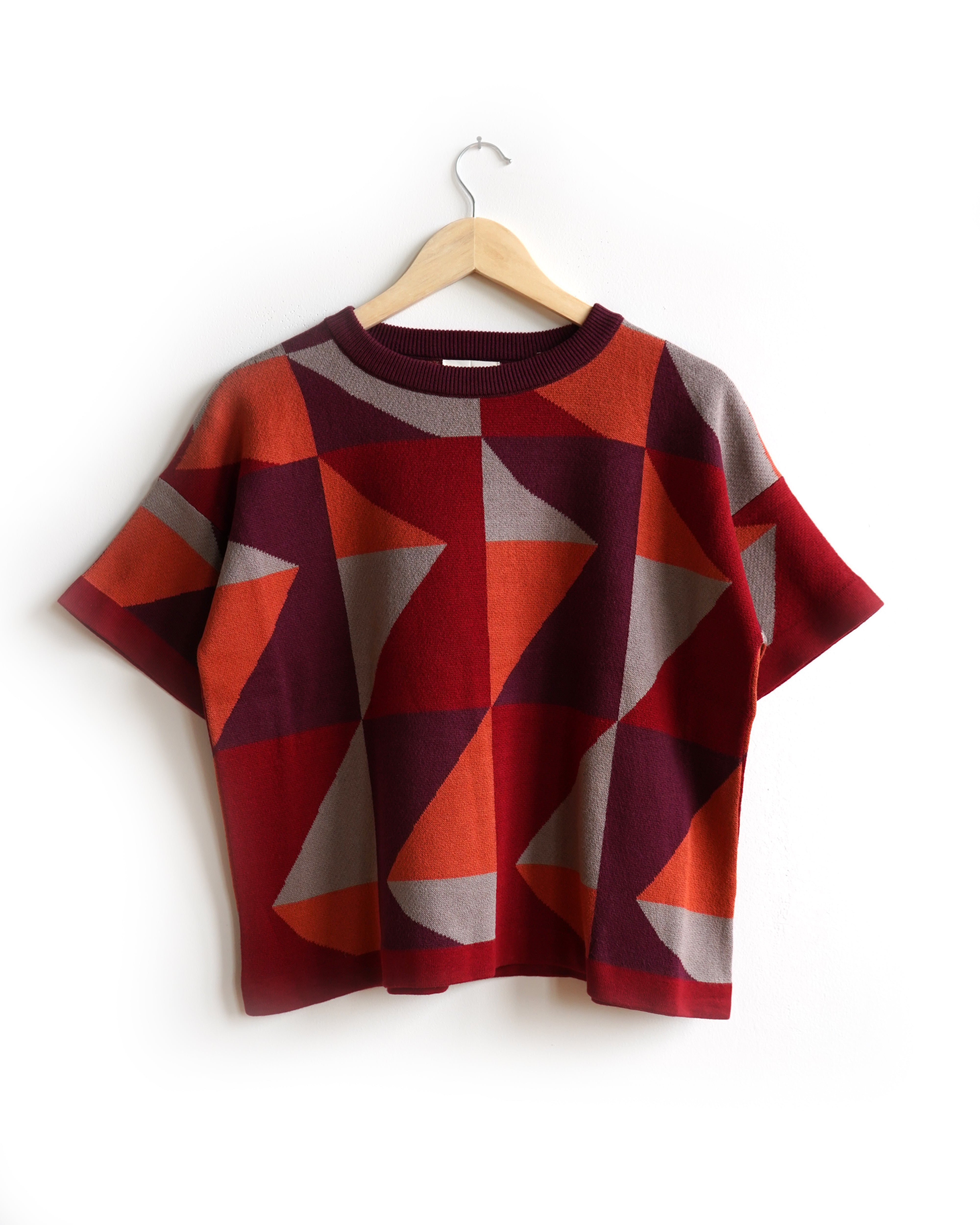 Calder Sweater Tee - Redwood