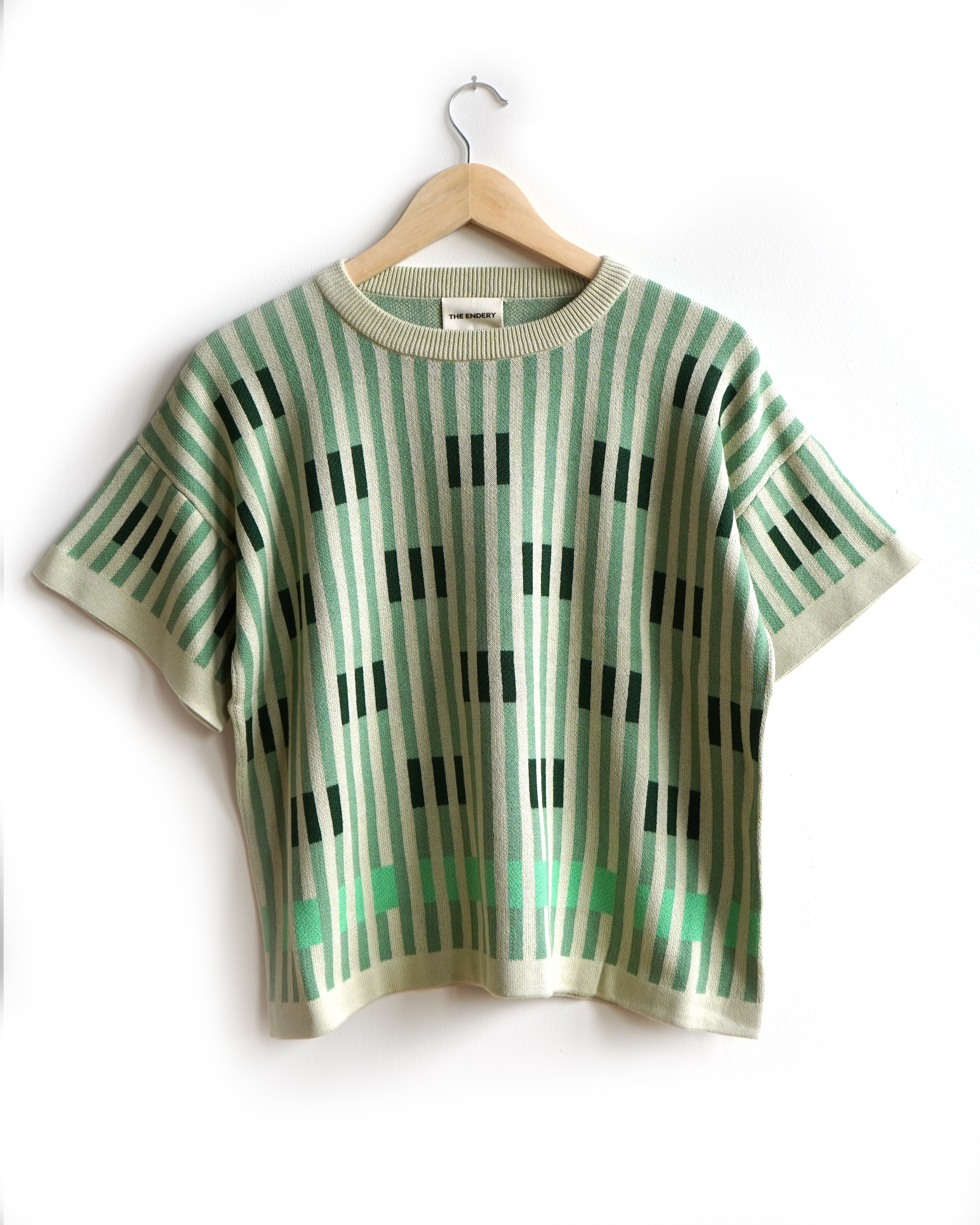 Bauhaus Short Sleeve Sweater Tee - Chloris
