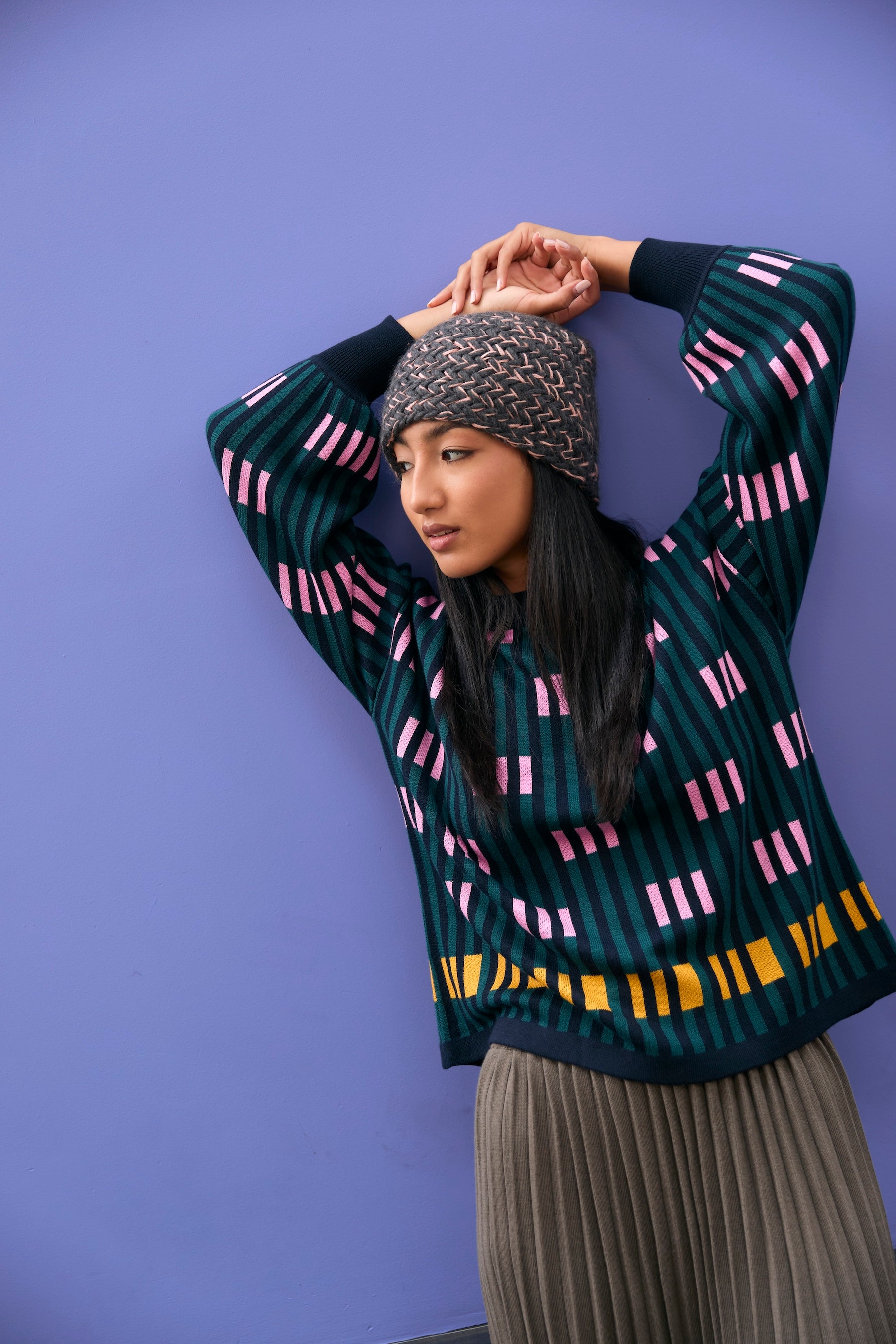 Frey Hand Knit Beanie - Galah