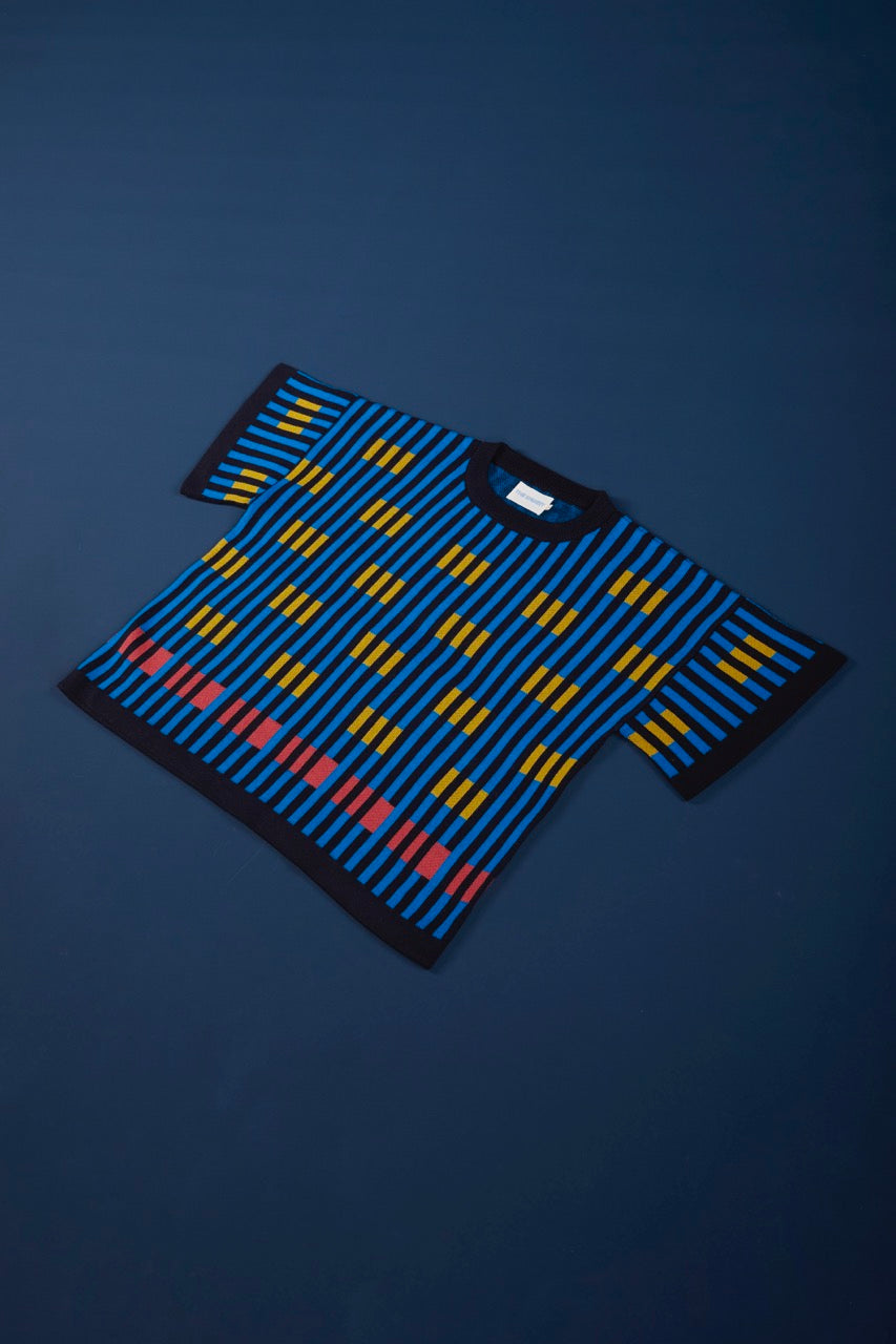 Bauhaus Short Sleeve Sweater Tee - Callisto