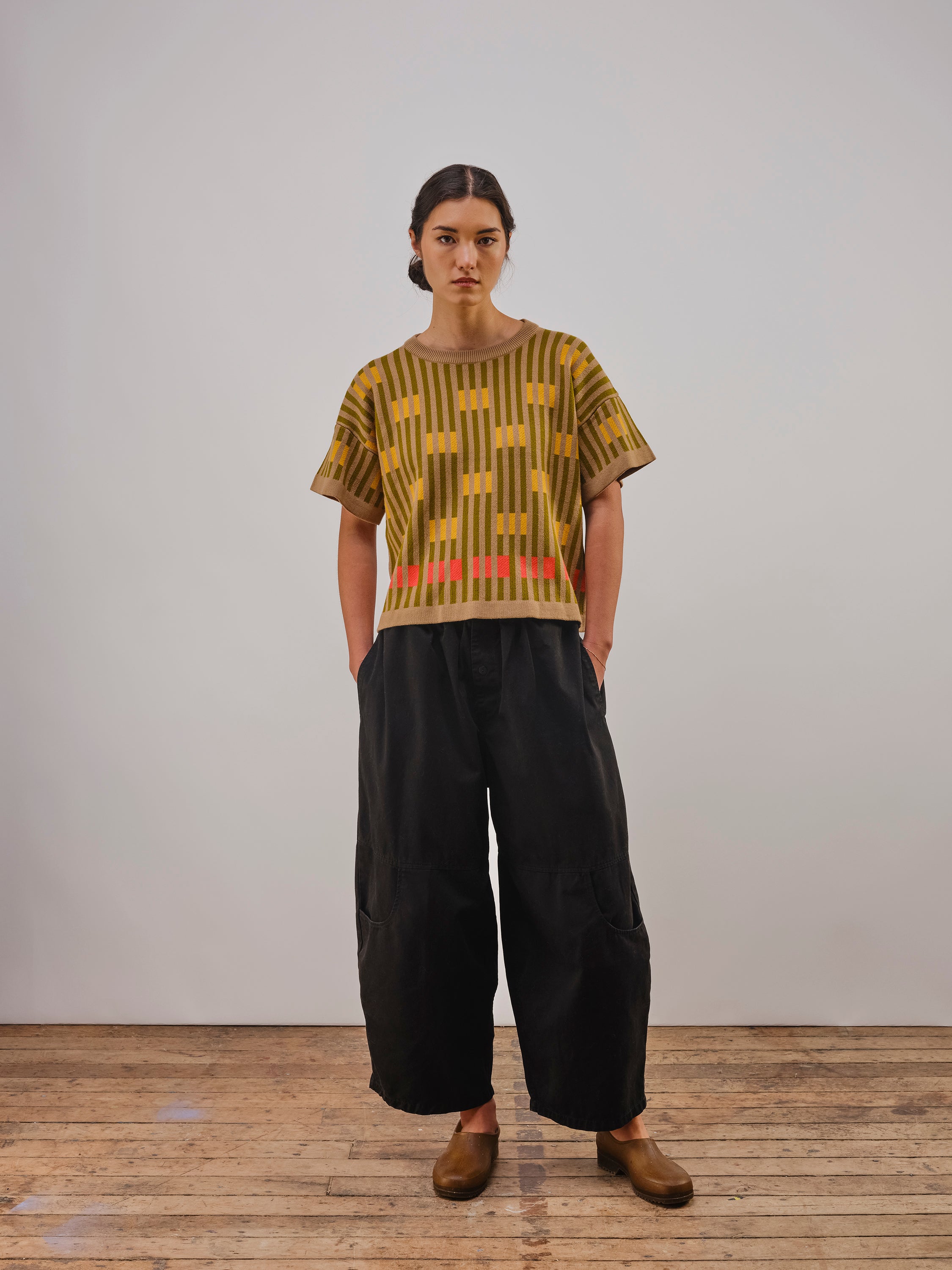 Bauhaus Short Sleeve Sweater Tee - Saturn