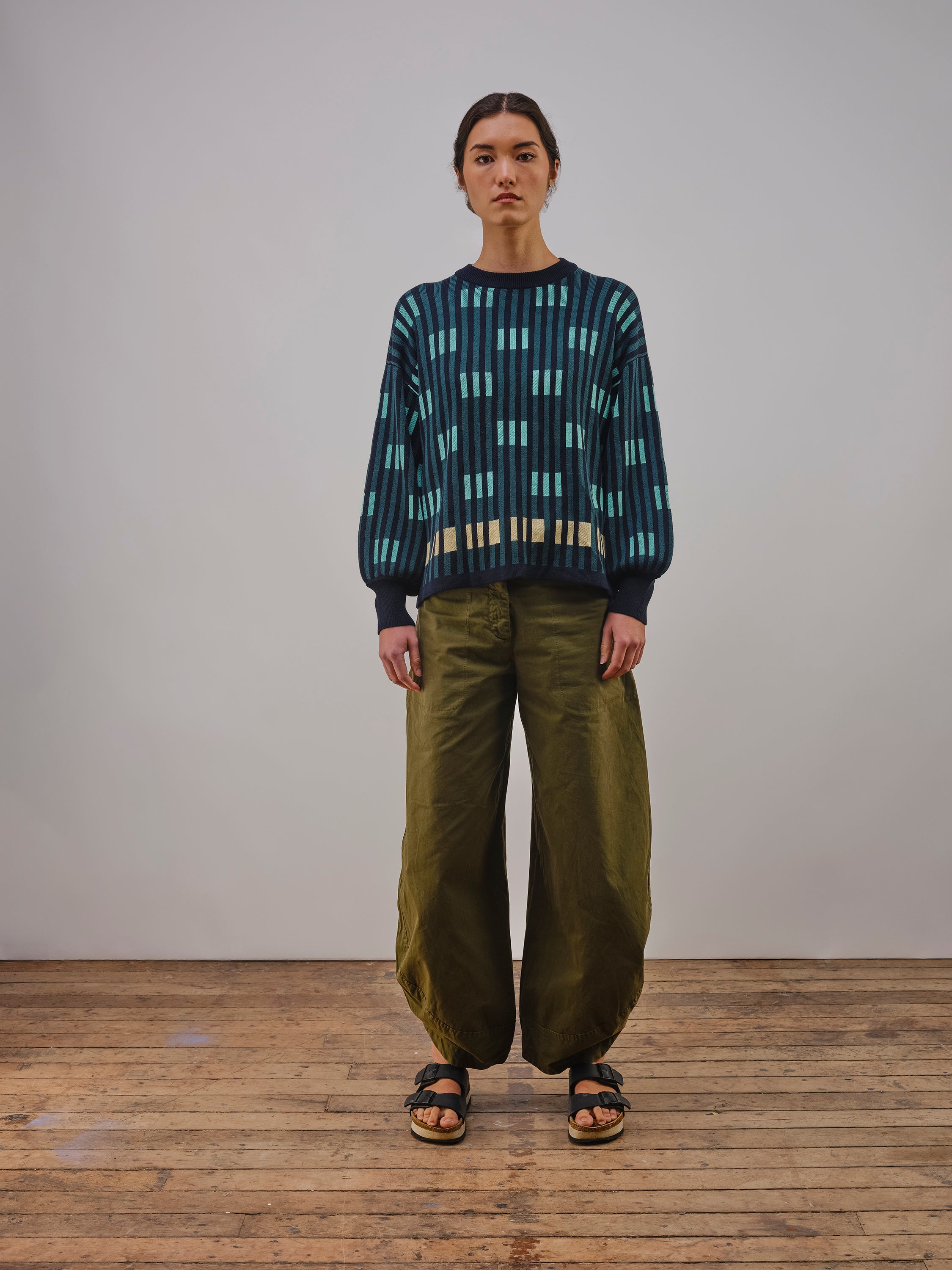 Bauhaus L/S Crew Sweater - Kaleidoscope
