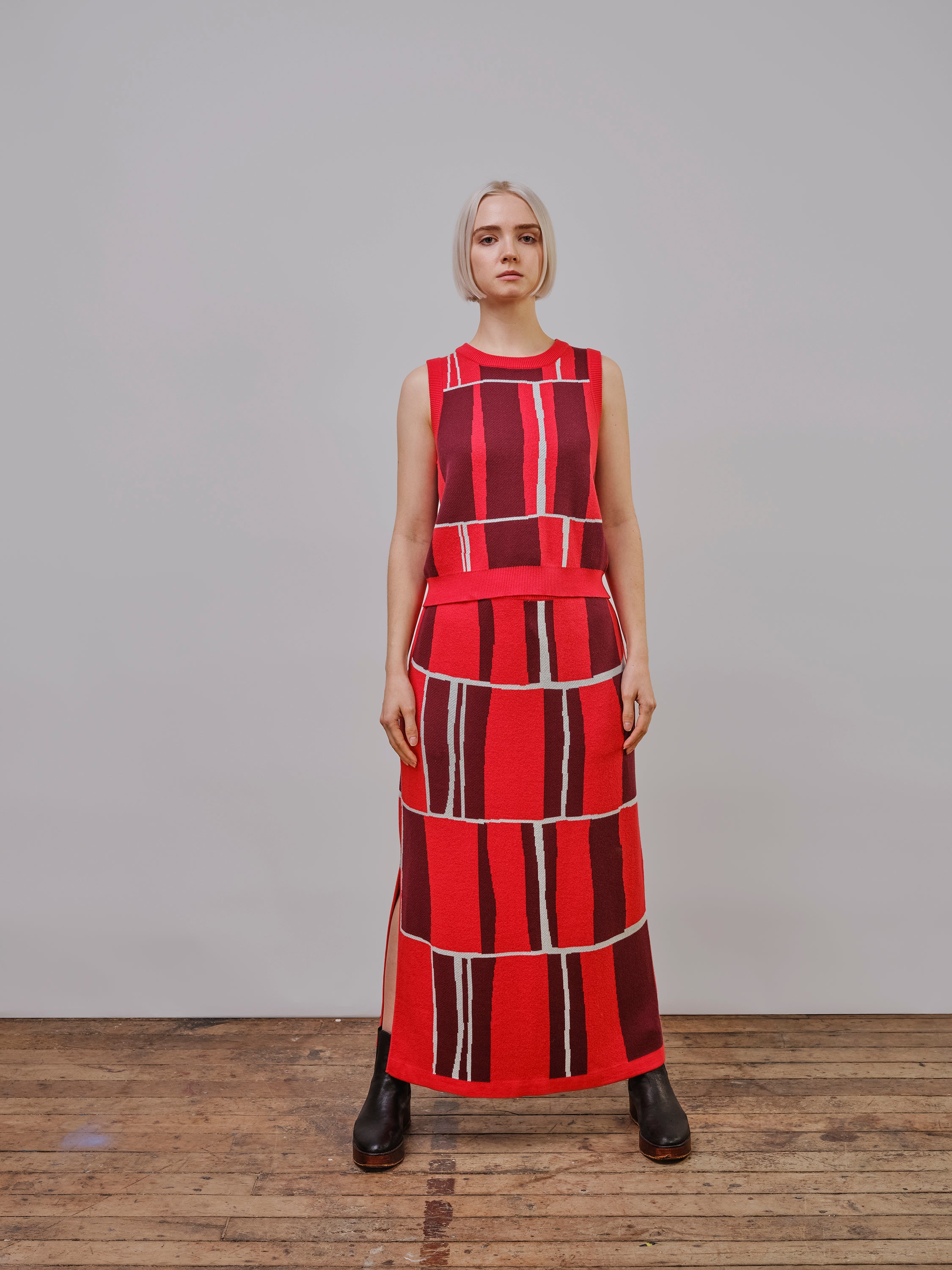 Piet Knit Jacquard Skirt - Cantuta