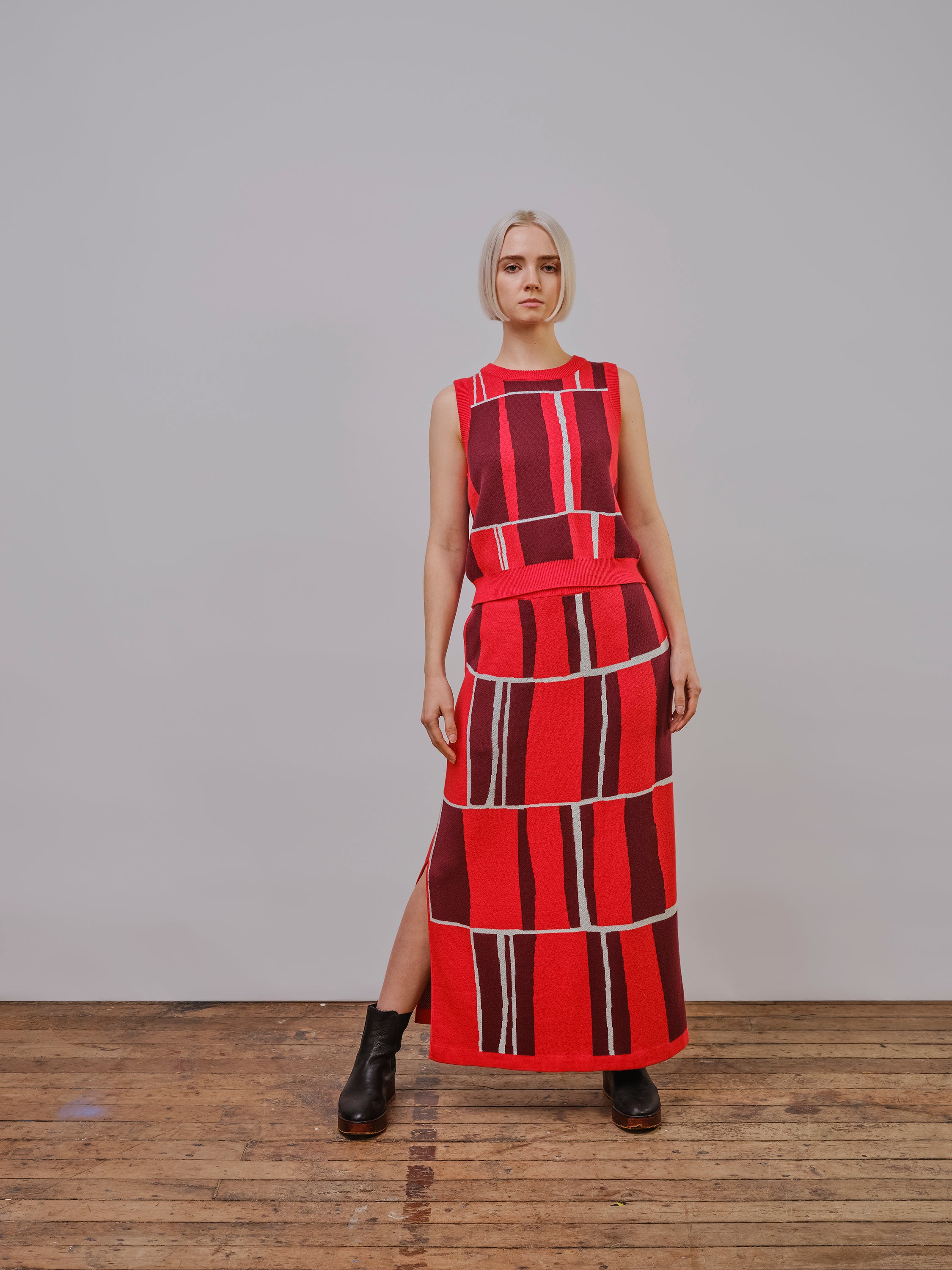 Piet Knit Jacquard Skirt - Cantuta