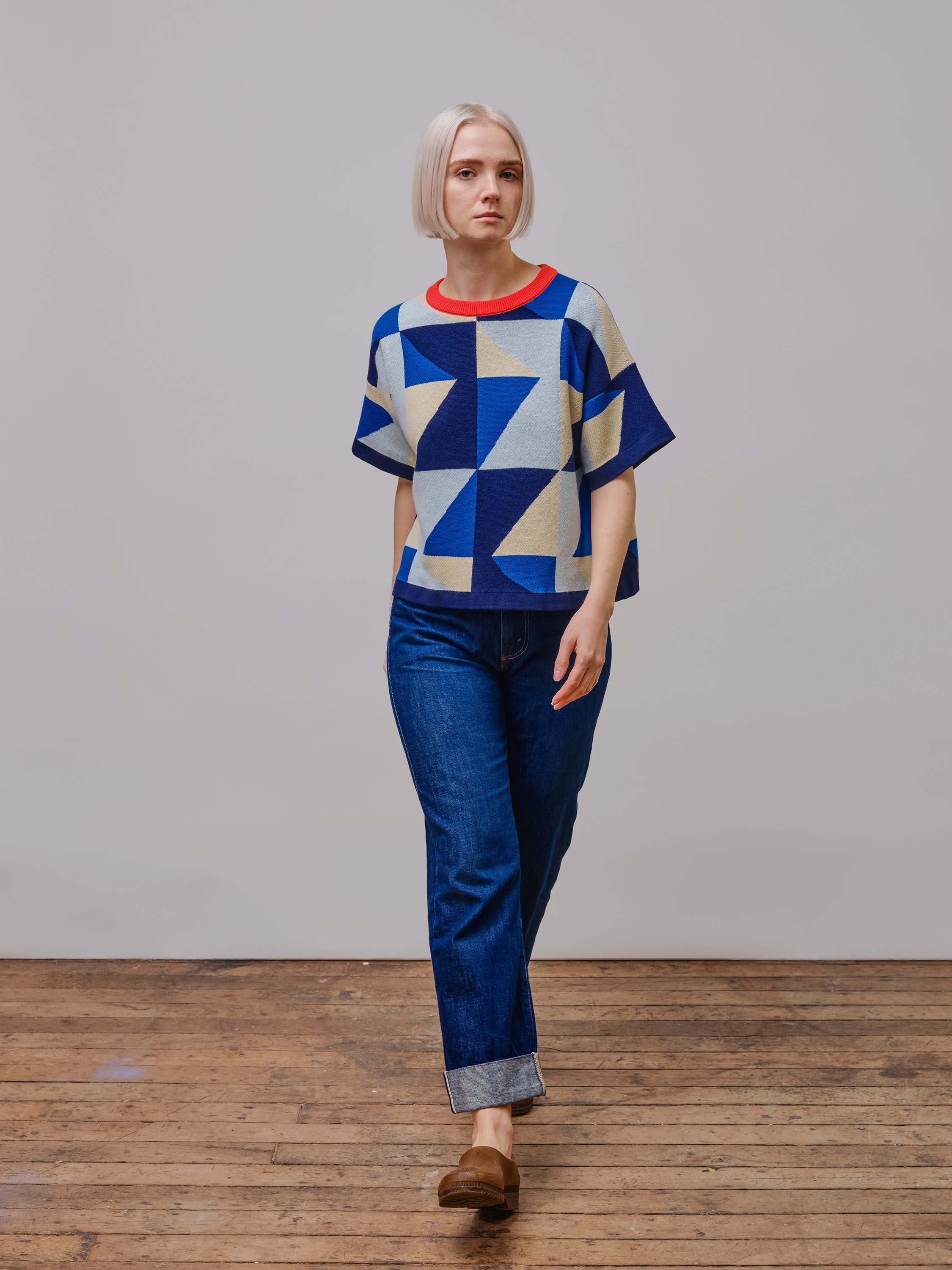 Calder Sweater Tee - Jacaranda