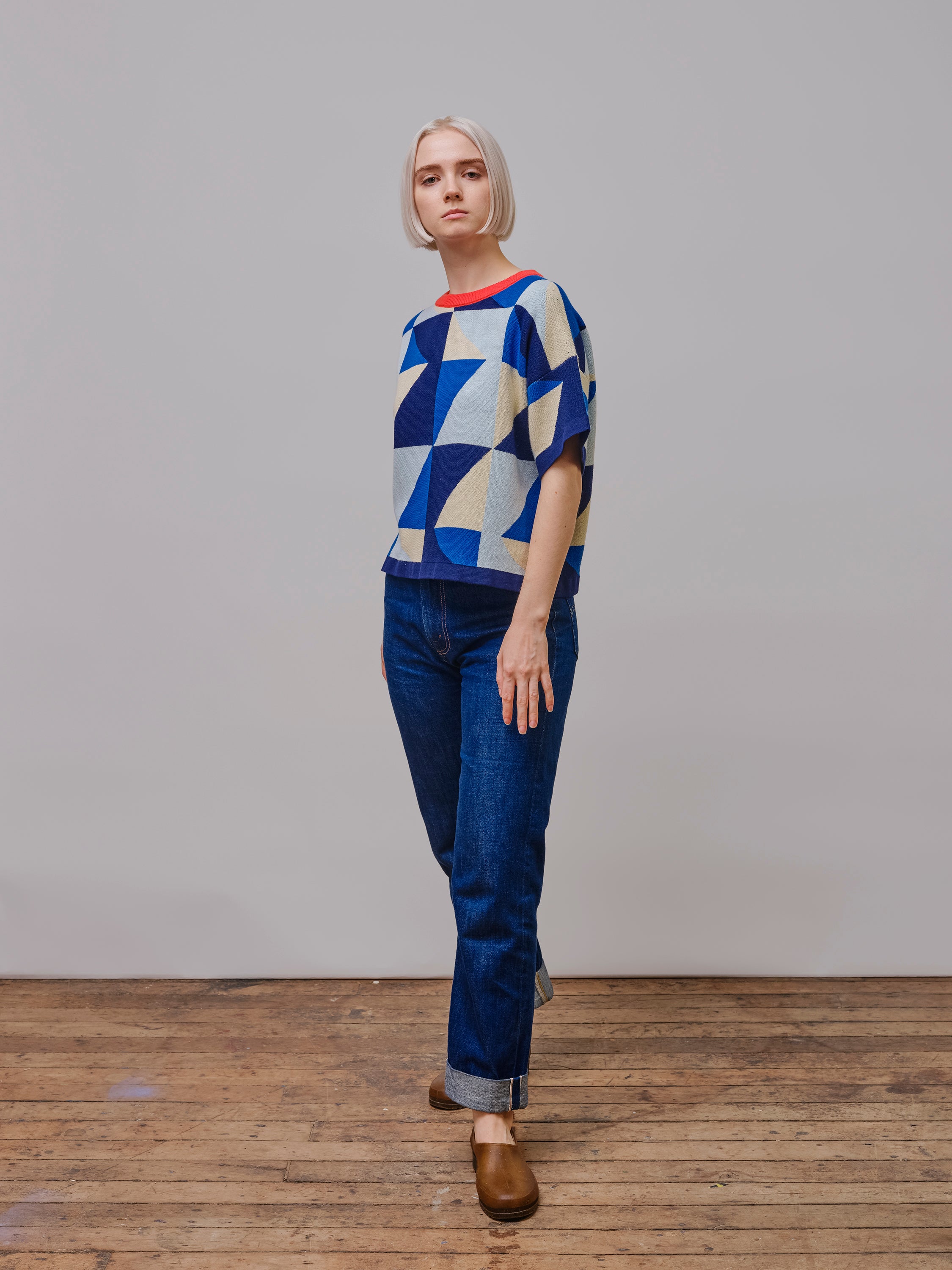 Calder Sweater Tee - Jacaranda