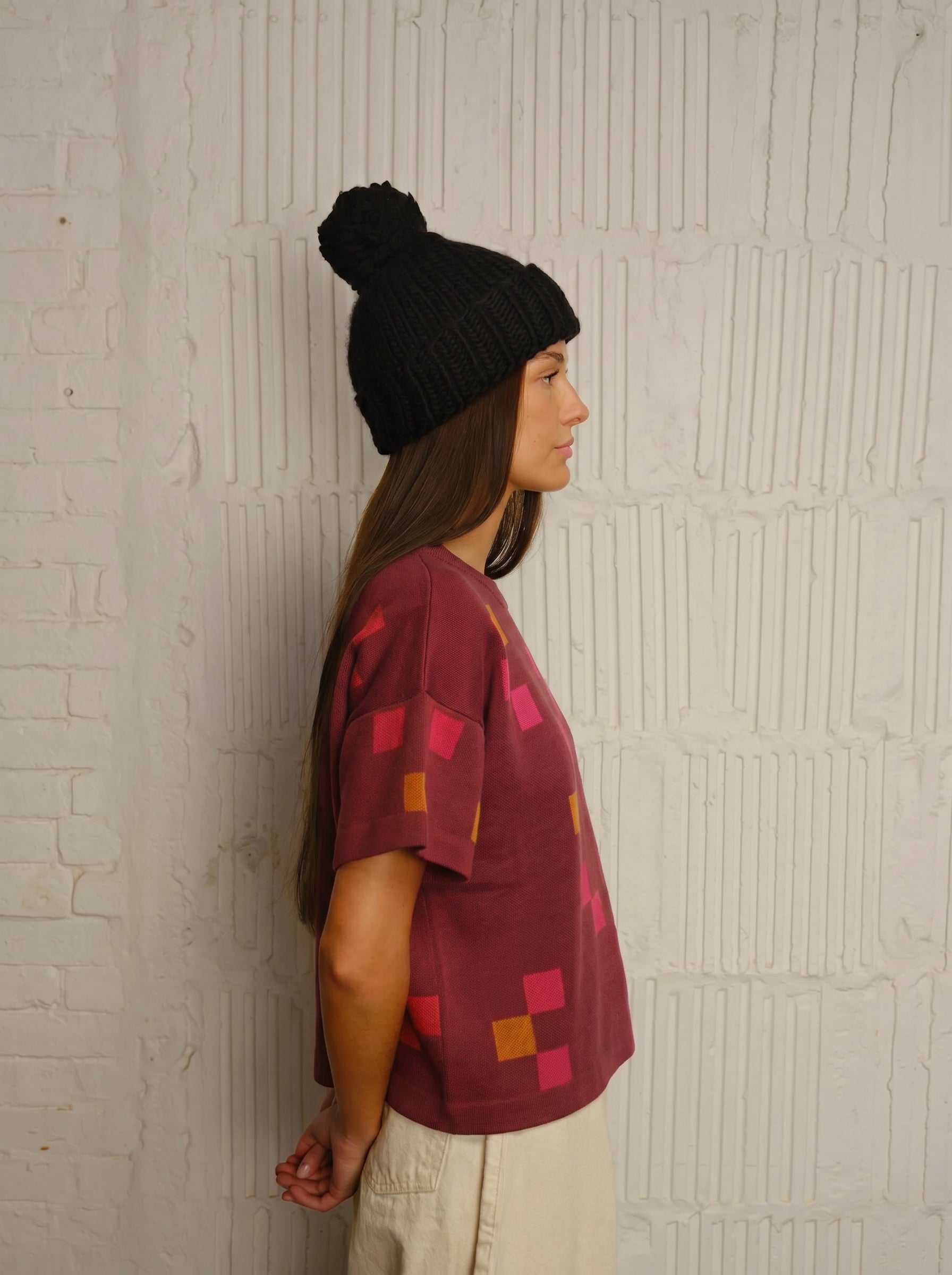 Albers Short Sleeve Sweater Tee - Topaz