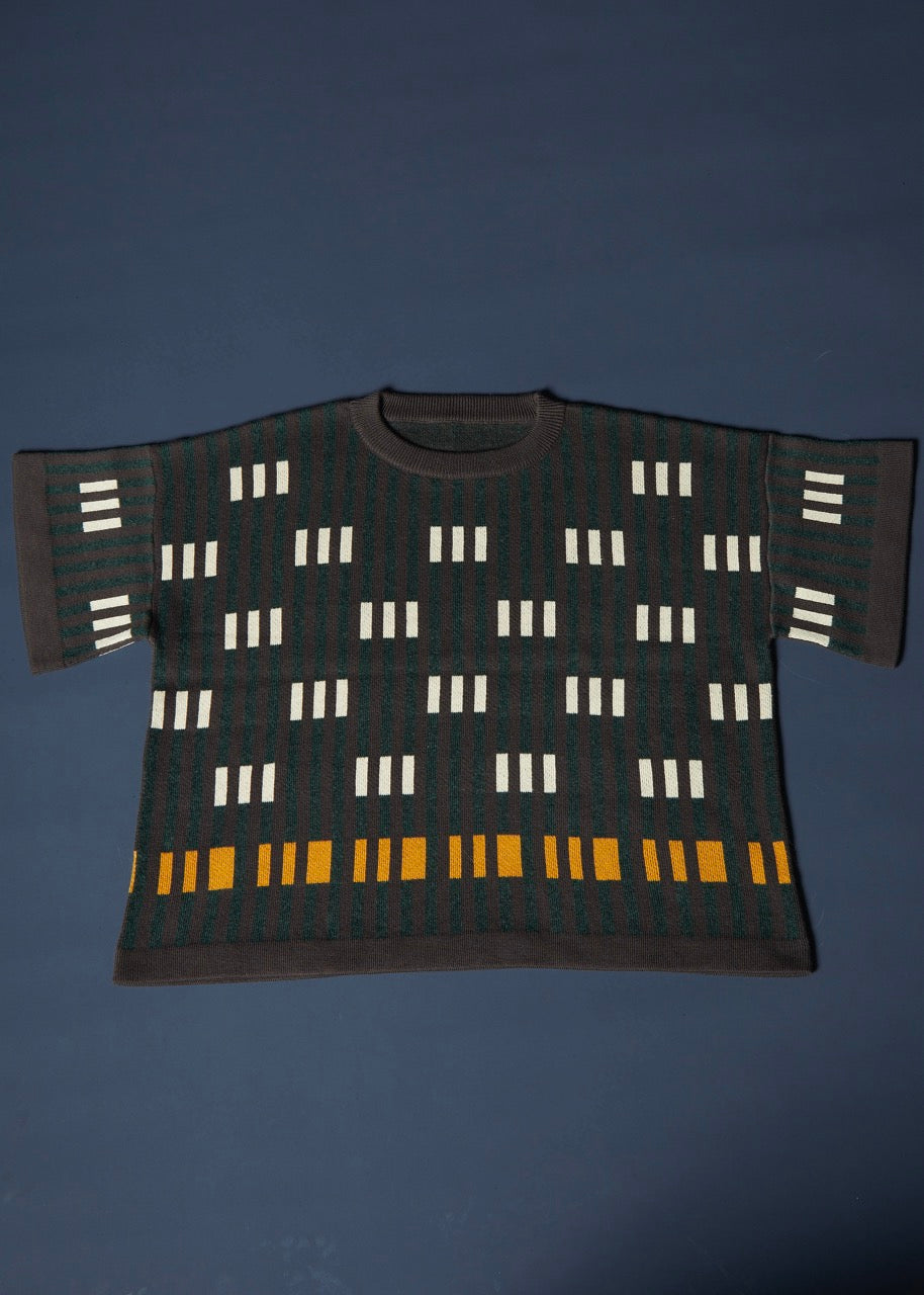 Bauhaus Short Sleeve Sweater Tee - Lolite