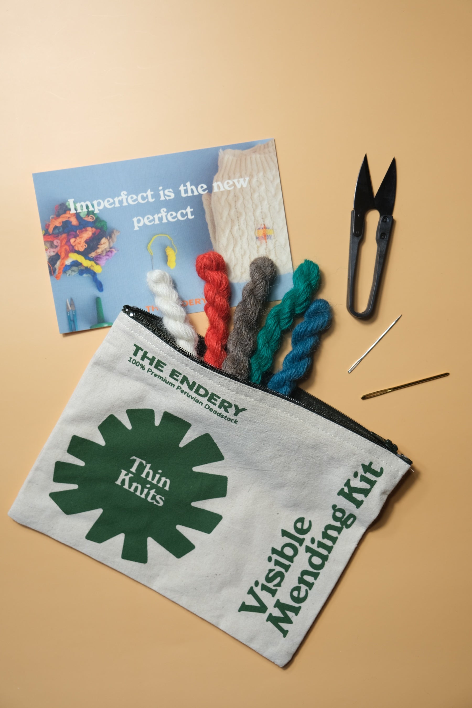 Pocket Thin Knit Sweater Mending Kit- Deadstock Alpaca Wool