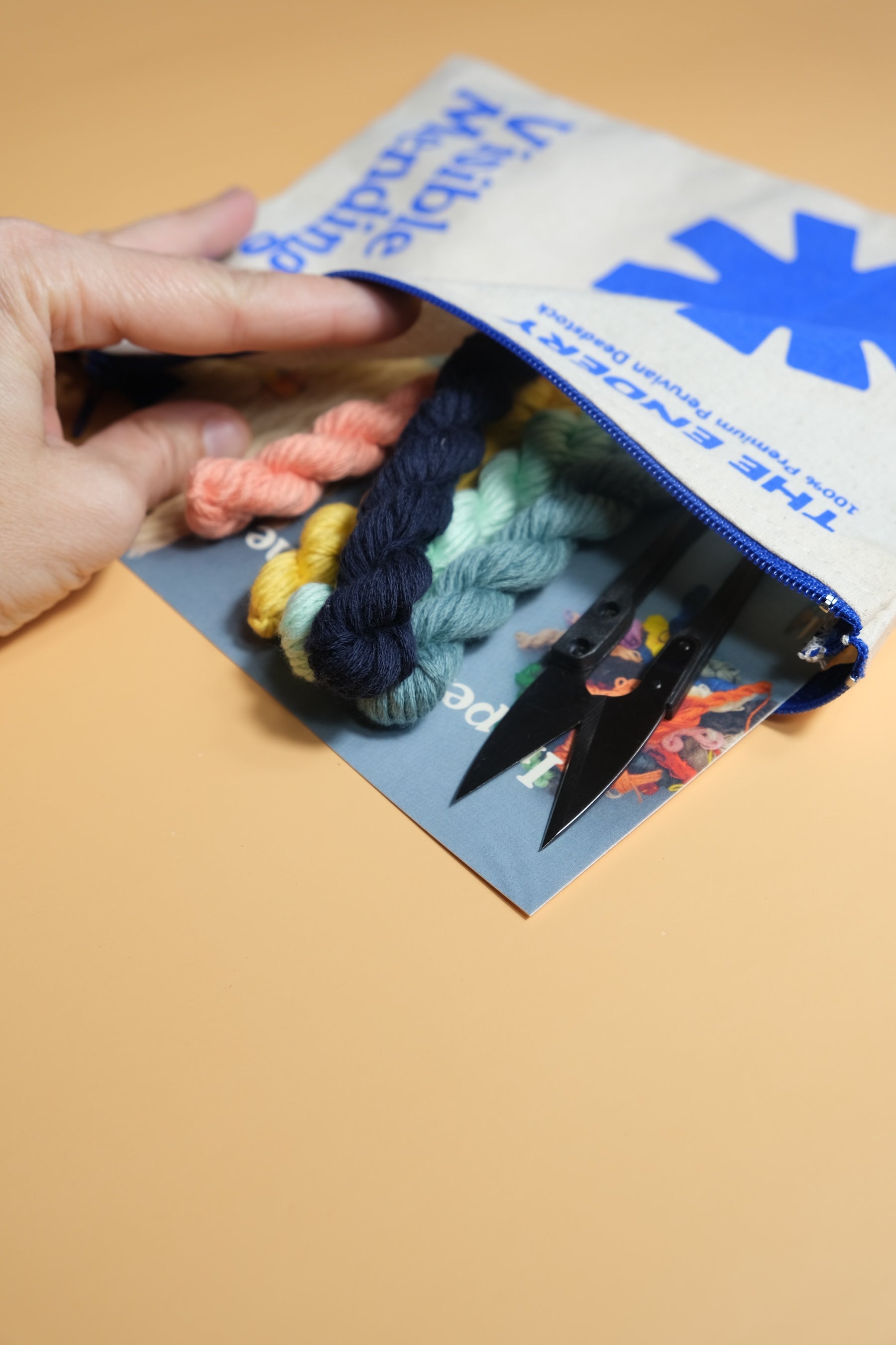 Pocket Denim Visible Mending Kit in Deadsock Pima Cotton