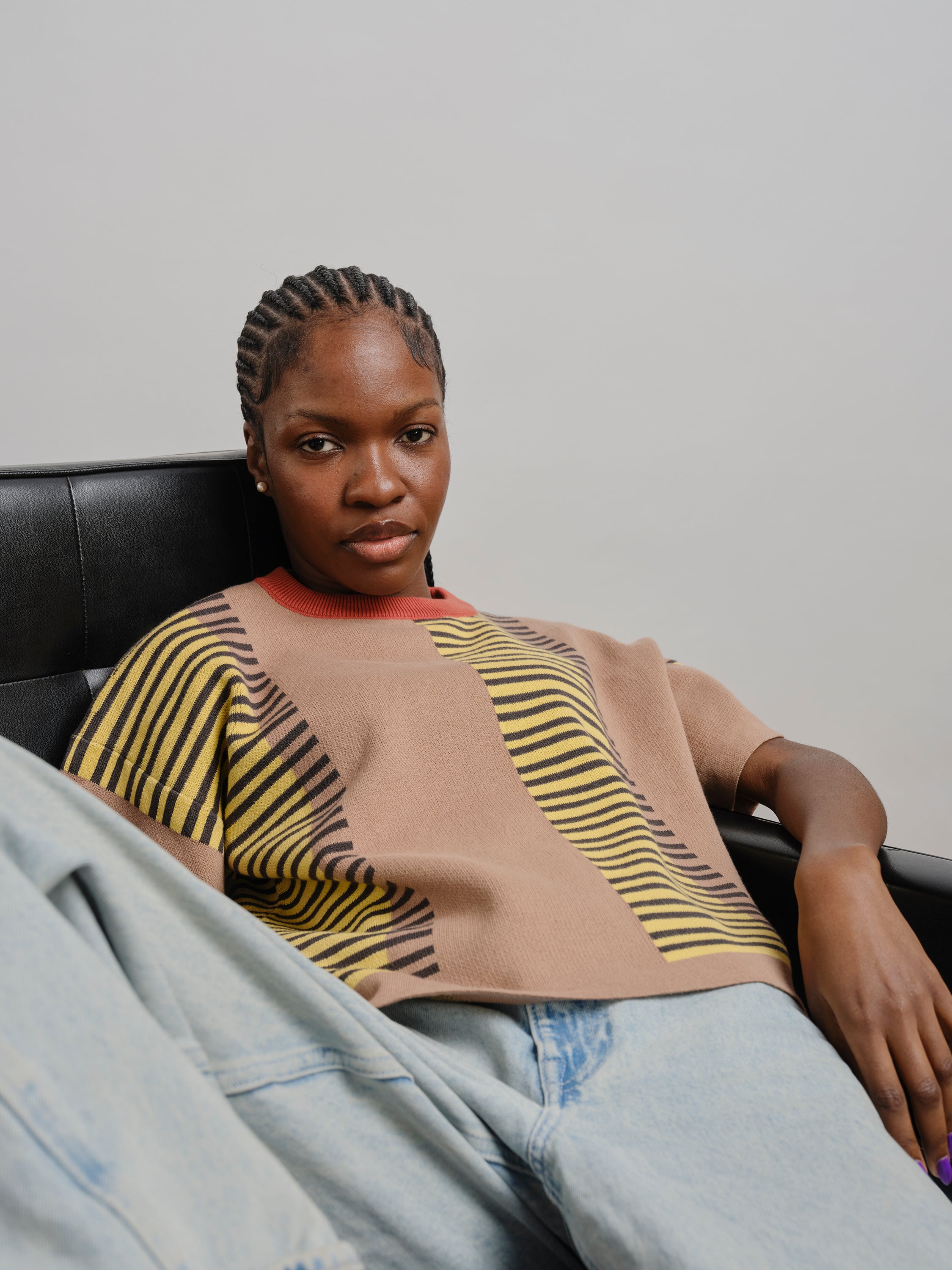 Benita Sweater Tee - Ochre