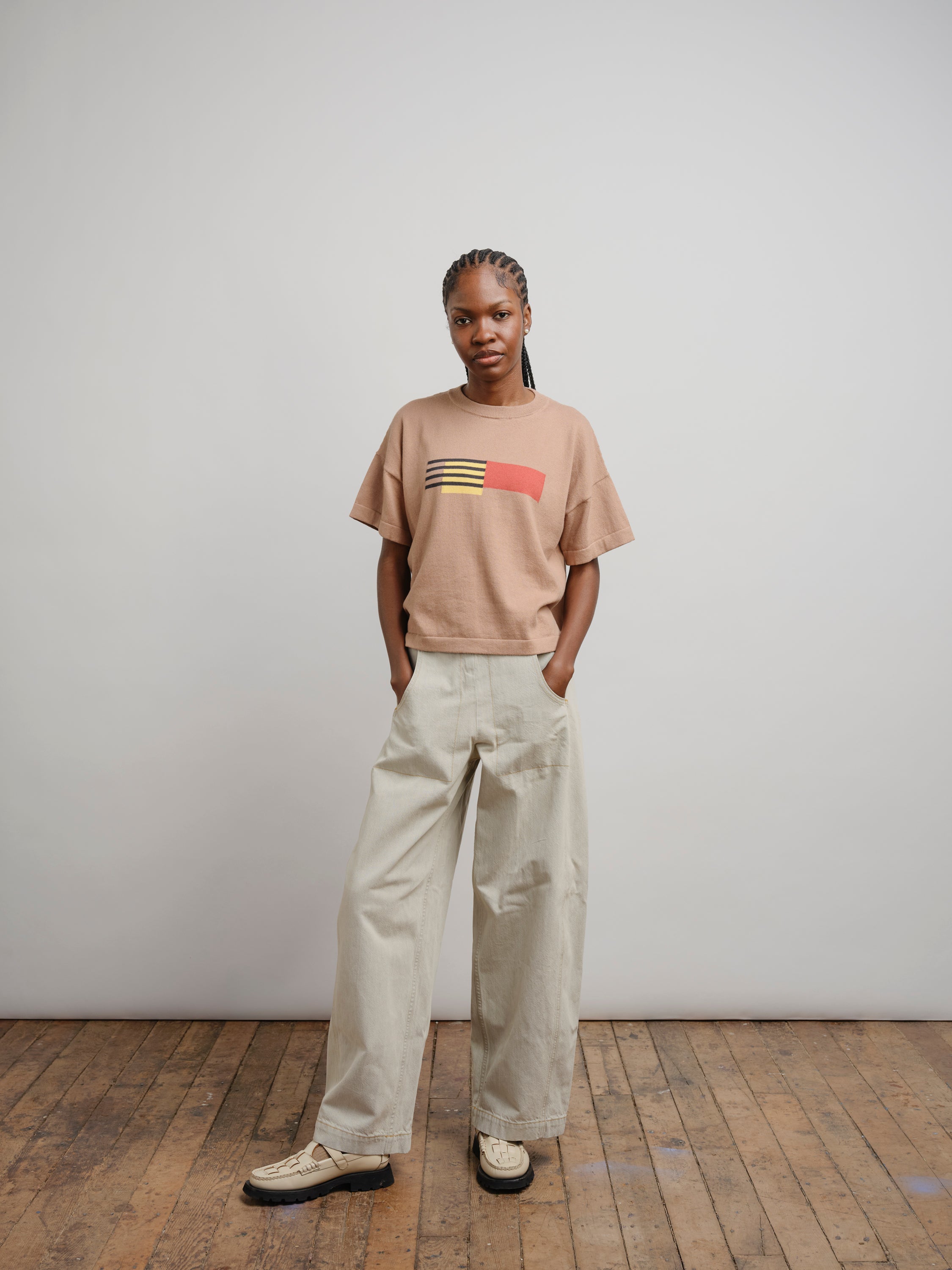 Alma Sweater Tee - Teak
