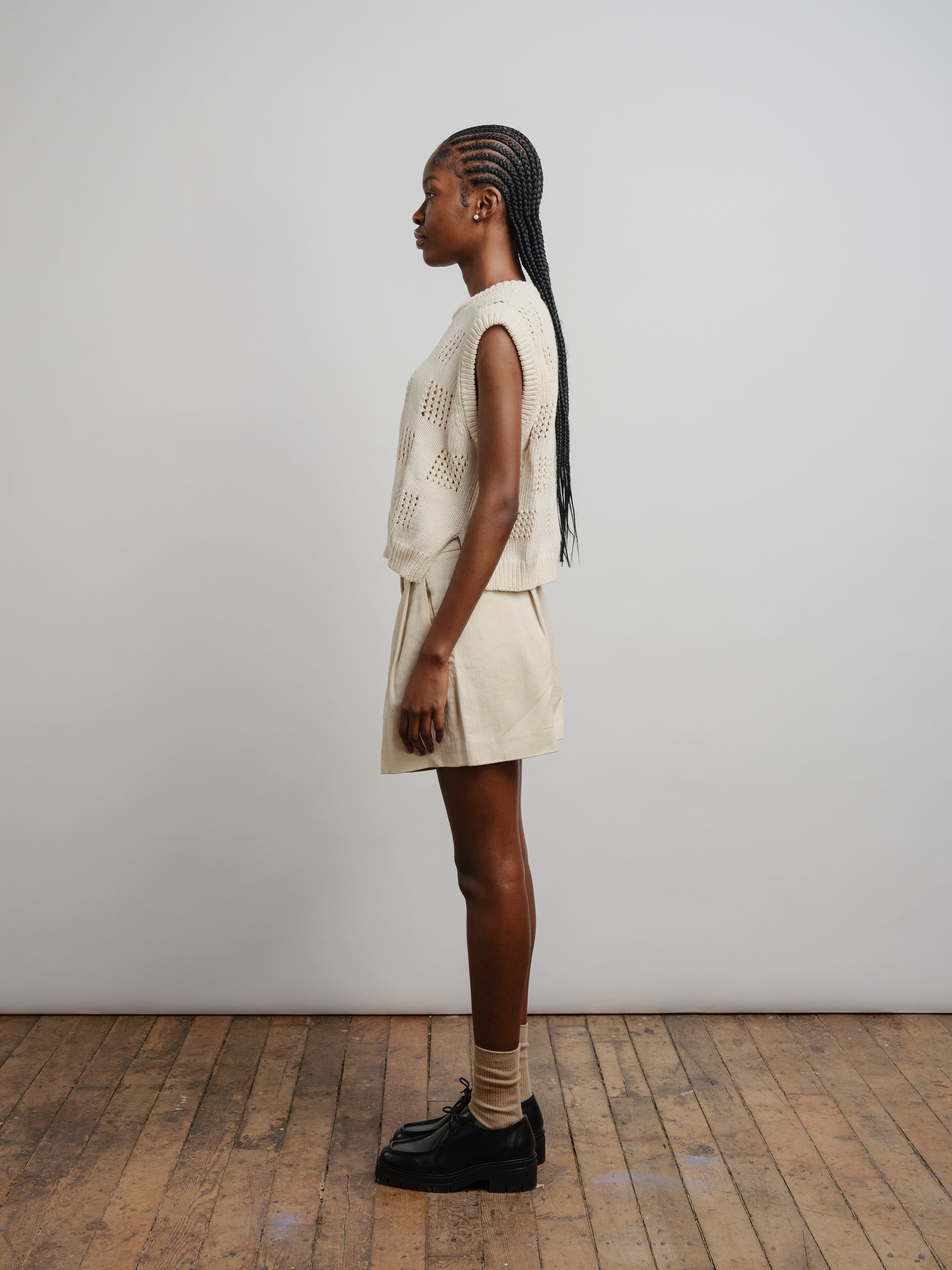Katt Eyelet Vest - Shell